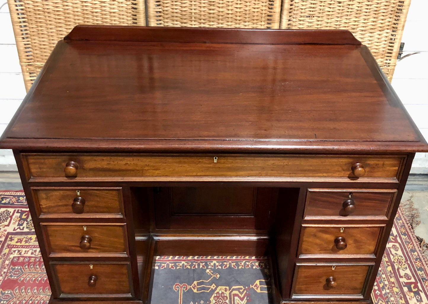 000659....Handsome Antique Mahogany Desk