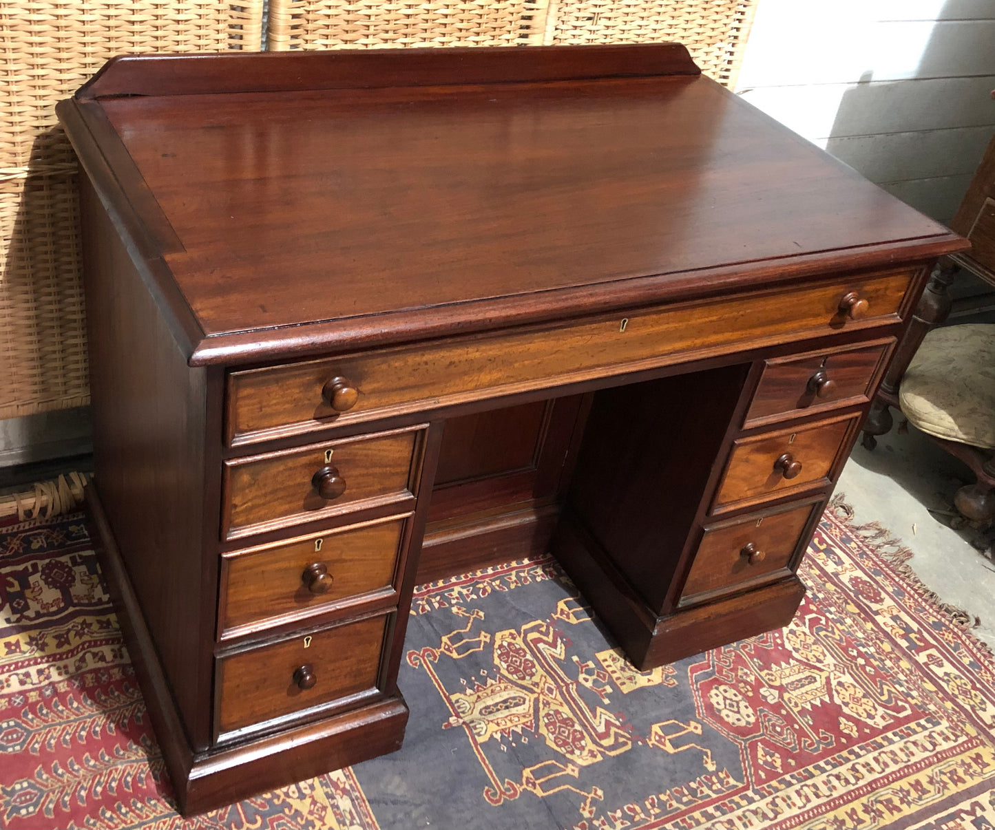 000659....Handsome Antique Mahogany Desk