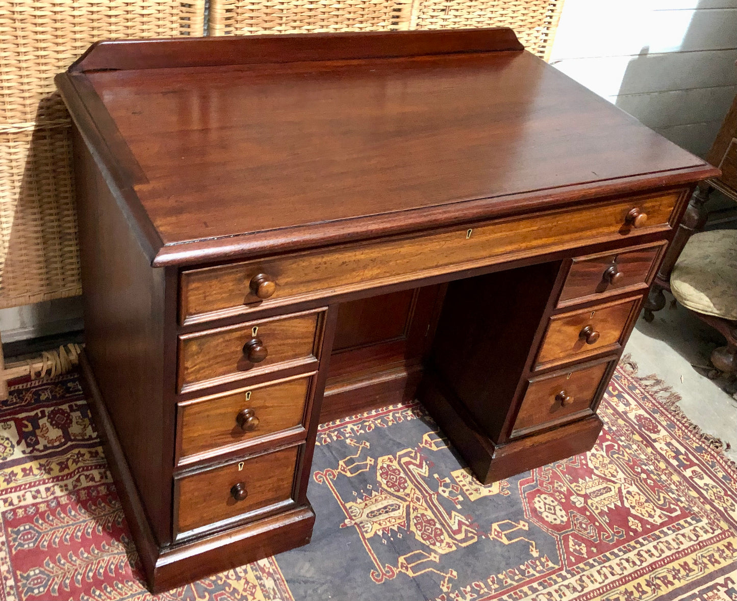 000659....Handsome Antique Mahogany Desk
