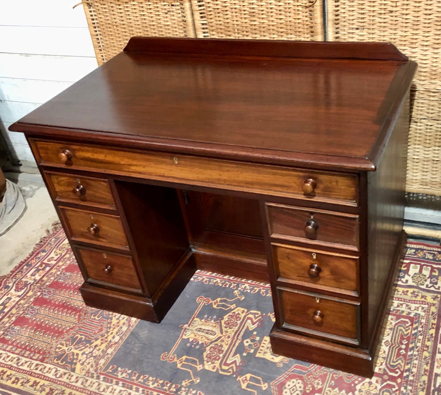 000659....Handsome Antique Mahogany Desk