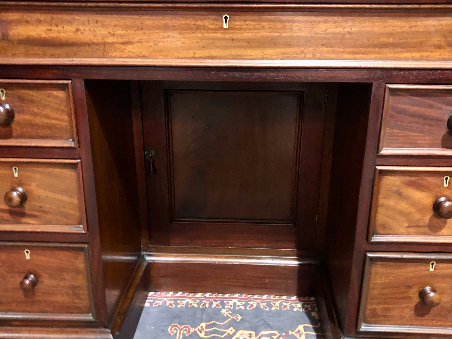 000659....Handsome Antique Mahogany Desk