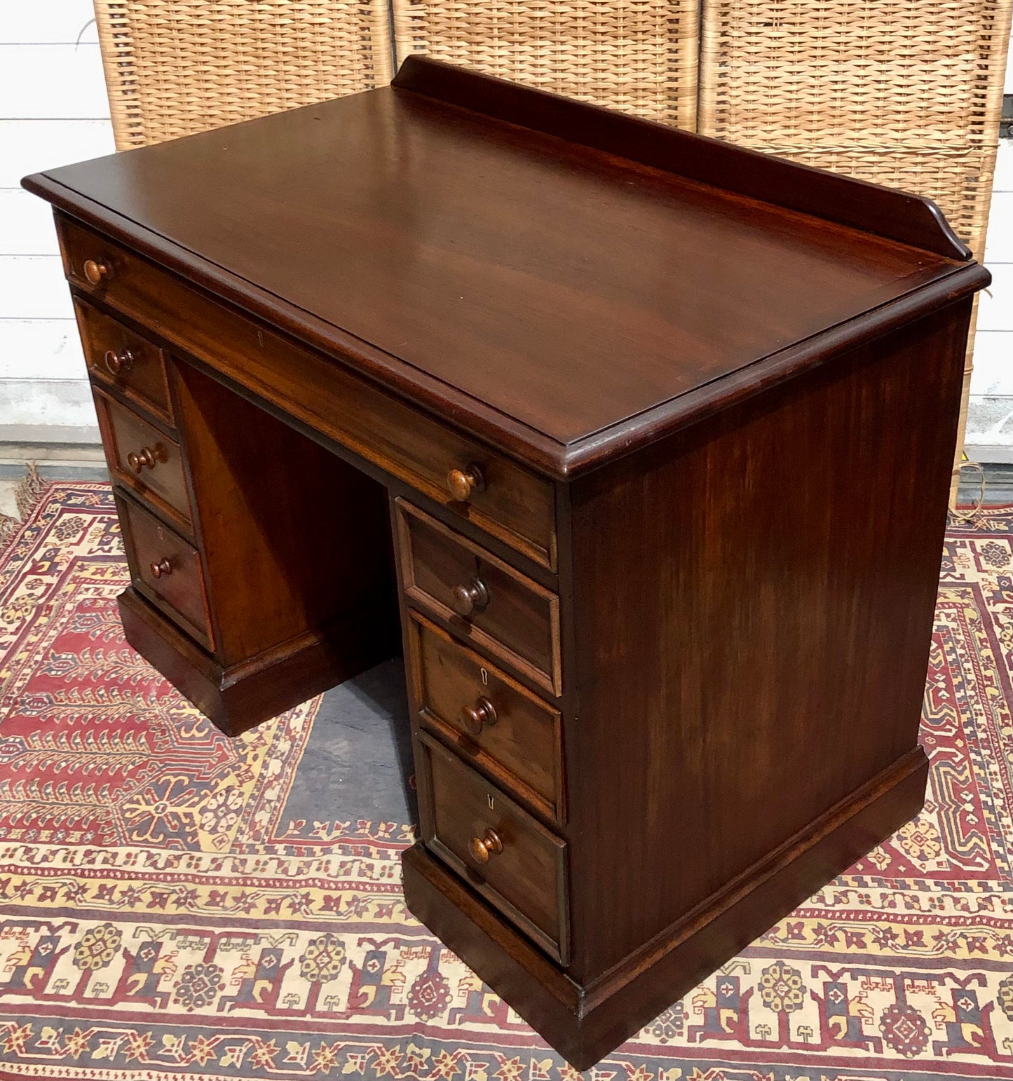 000659....Handsome Antique Mahogany Desk