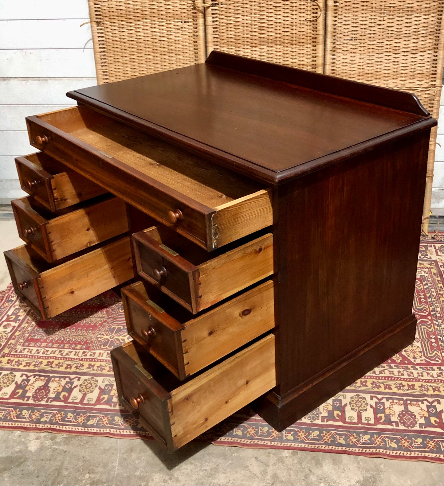 000659....Handsome Antique Mahogany Desk