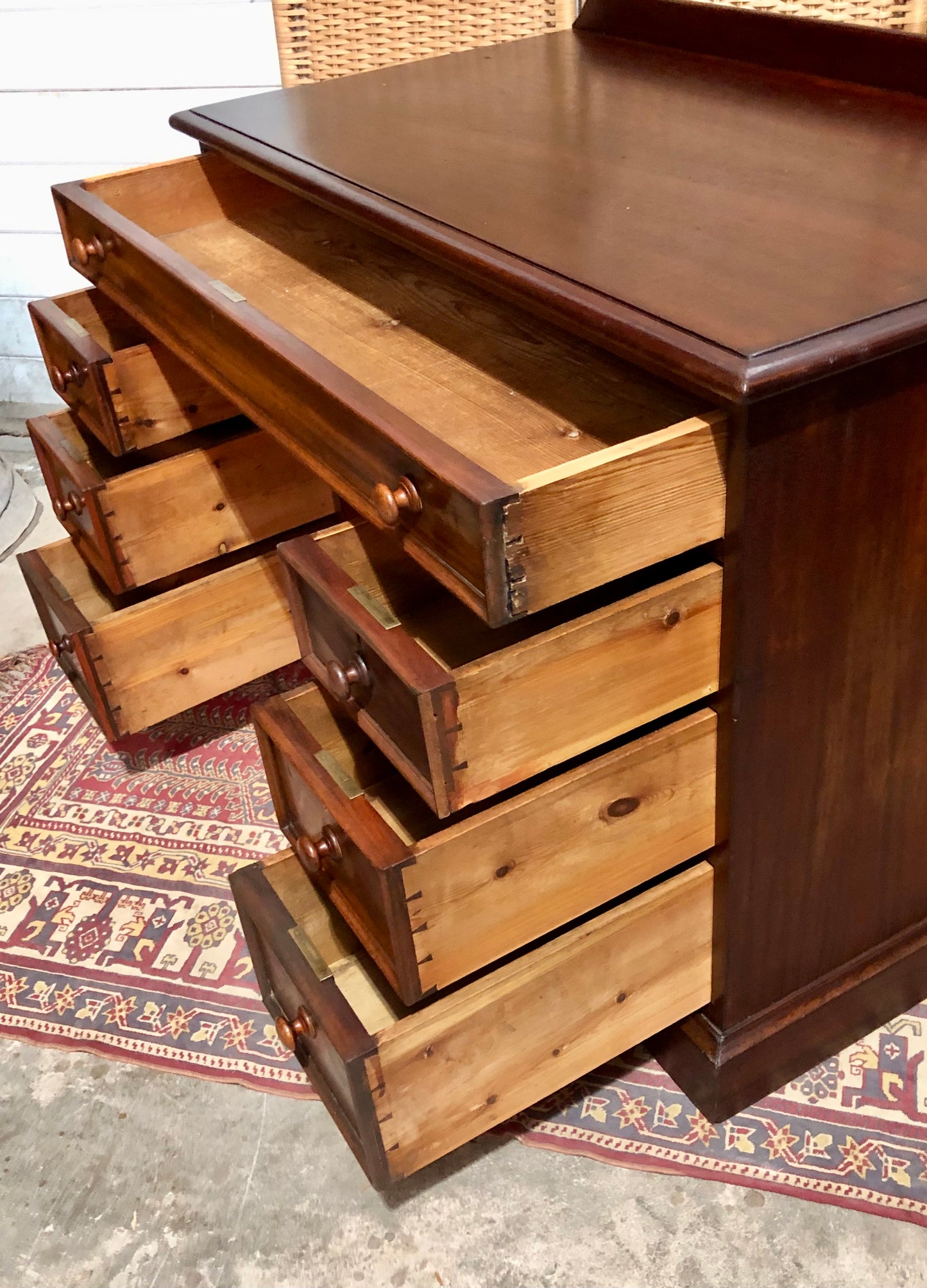 000659....Handsome Antique Mahogany Desk