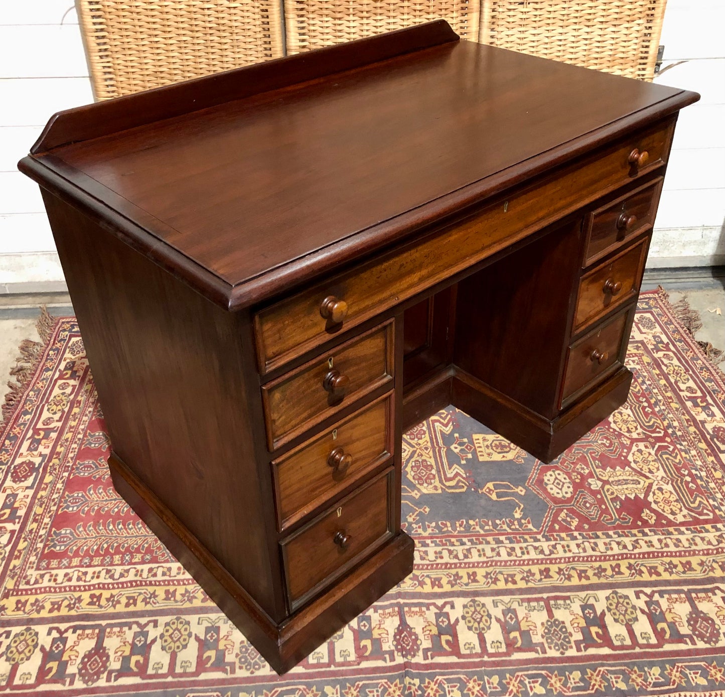 000659....Handsome Antique Mahogany Desk