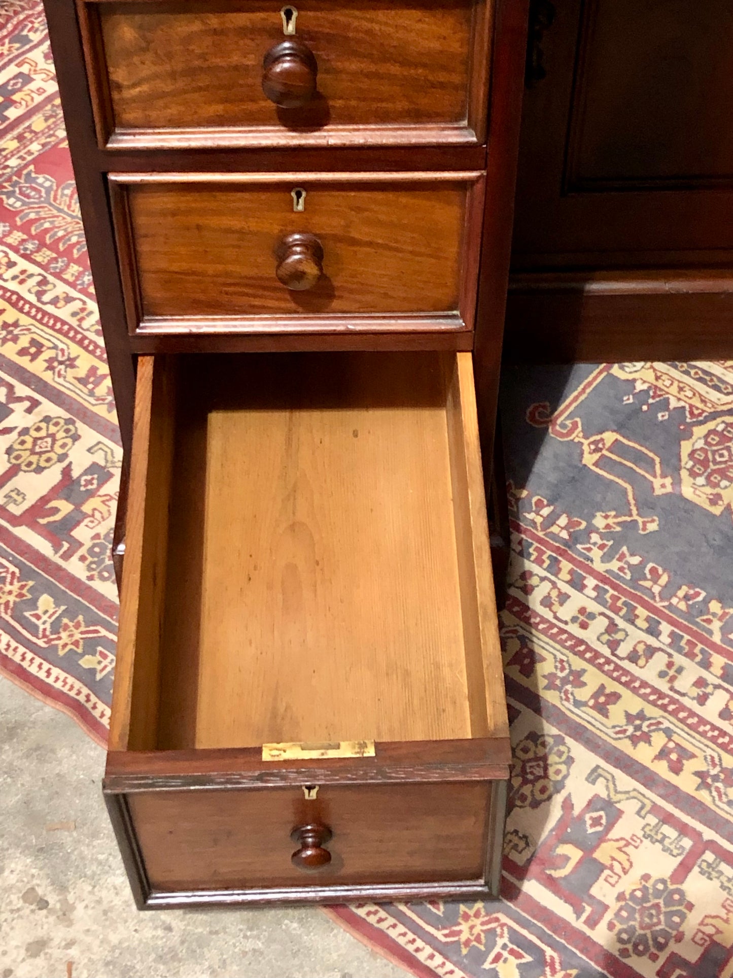 000659....Handsome Antique Mahogany Desk