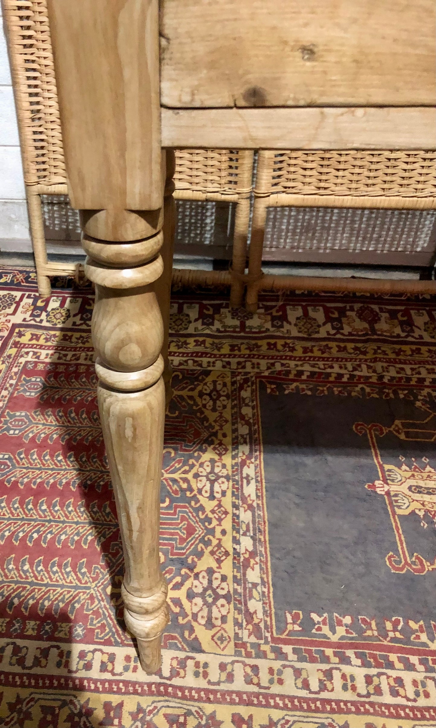 000656....Handsome Antique Pine Side / Writing Table ( sold )