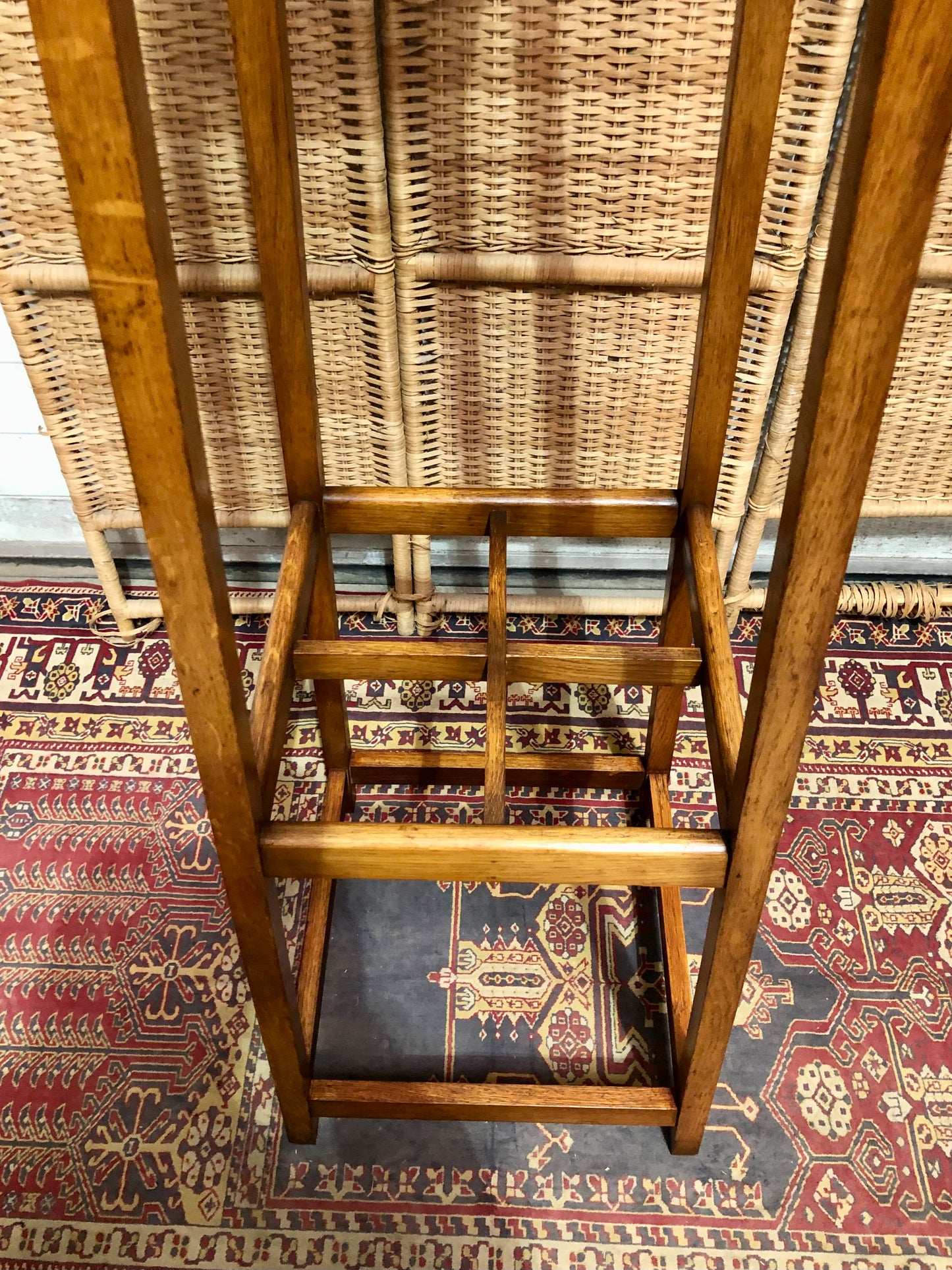 000648....Handsome Vintage Oak Arts And Crafts Hall Stand ( sold )