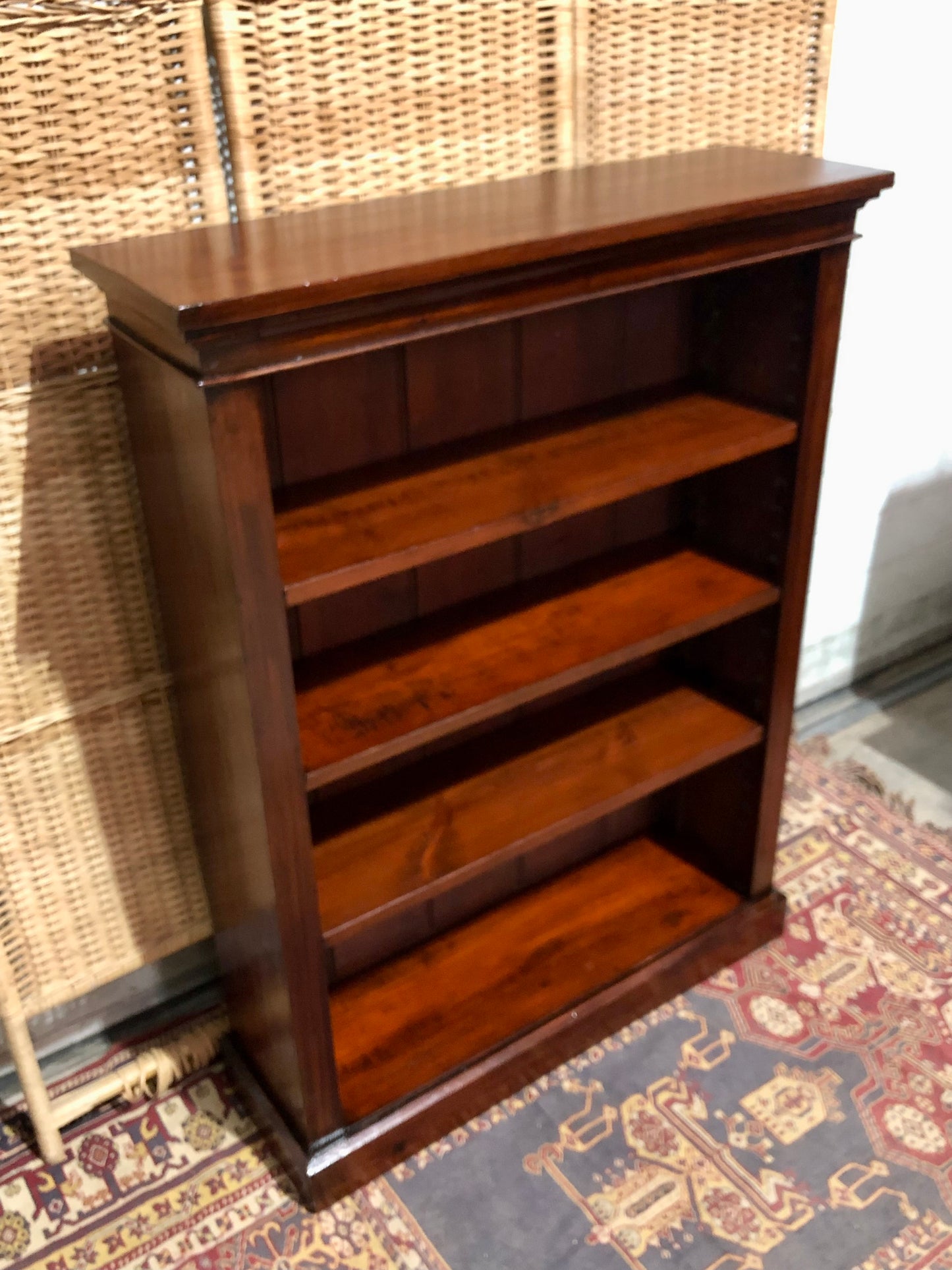 000647....Handsome Edwardian Stained Pine Bookcase ( sold )