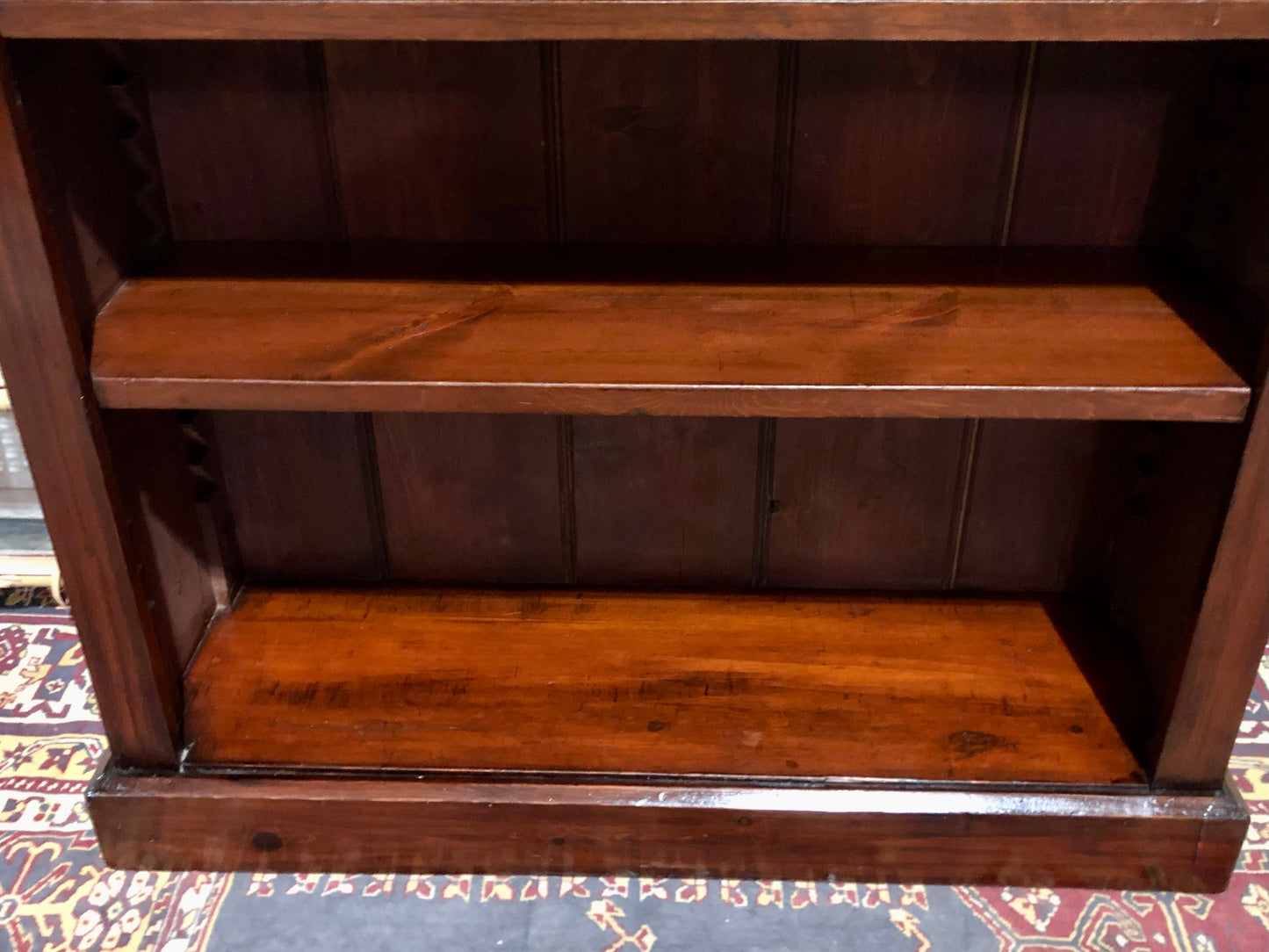 000647....Handsome Edwardian Stained Pine Bookcase ( sold )