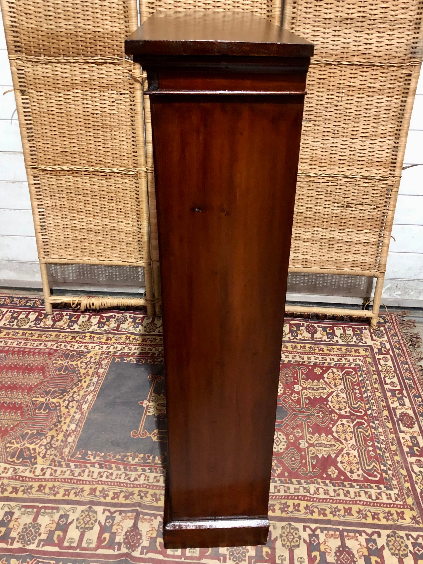 000647....Handsome Edwardian Stained Pine Bookcase ( sold )