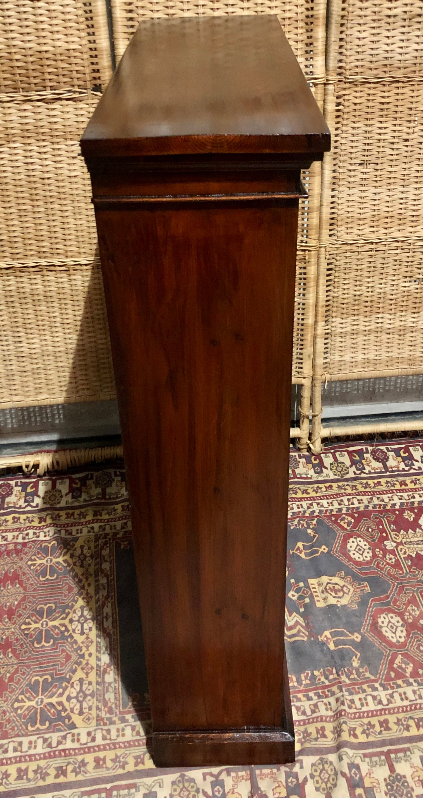 000647....Handsome Edwardian Stained Pine Bookcase ( sold )