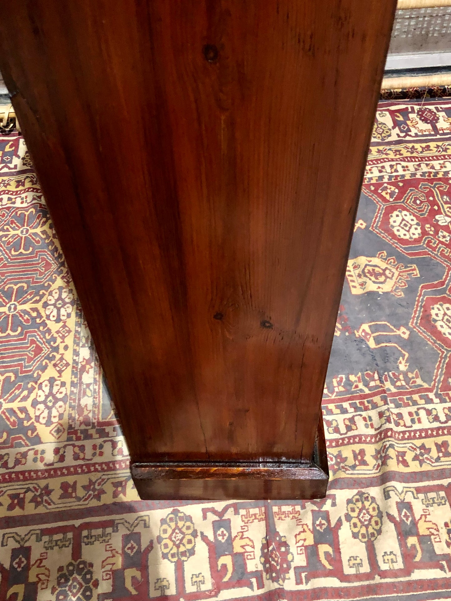 000647....Handsome Edwardian Stained Pine Bookcase ( sold )