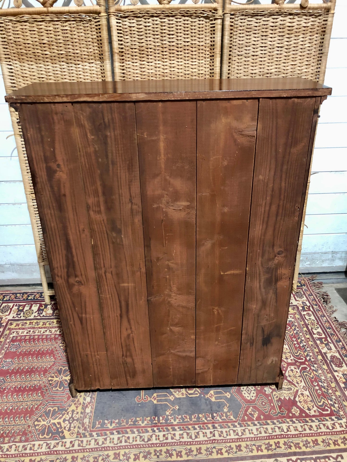000647....Handsome Edwardian Stained Pine Bookcase ( sold )