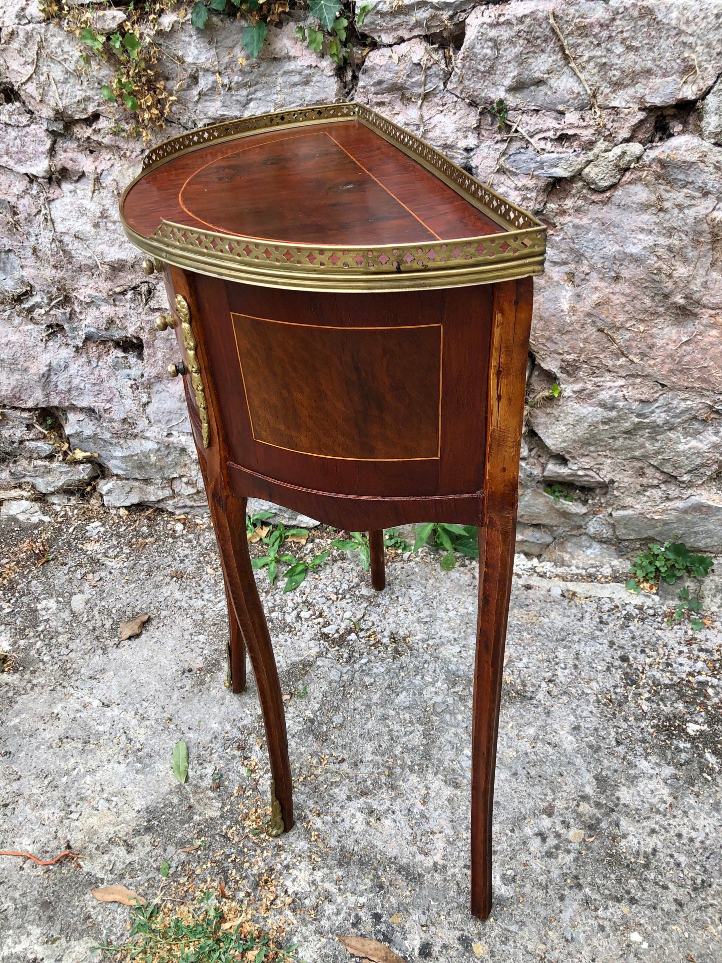 000502....Handsome Vintage French Lamp Or Bedside Table