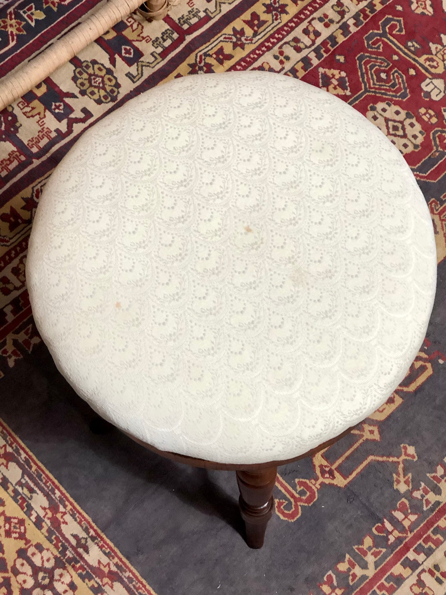 000645....Handsome Victorian Piano Stool