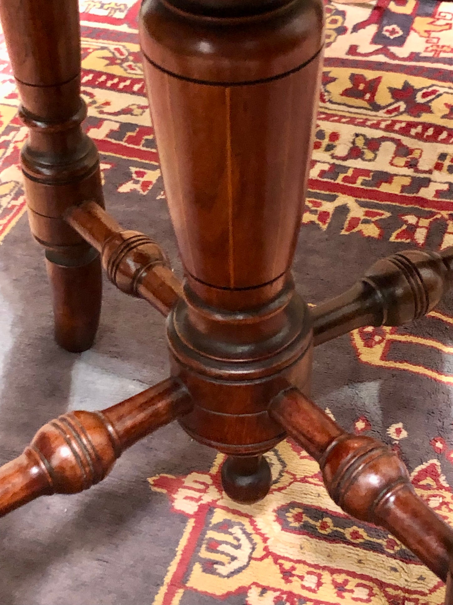 000645....Handsome Victorian Piano Stool