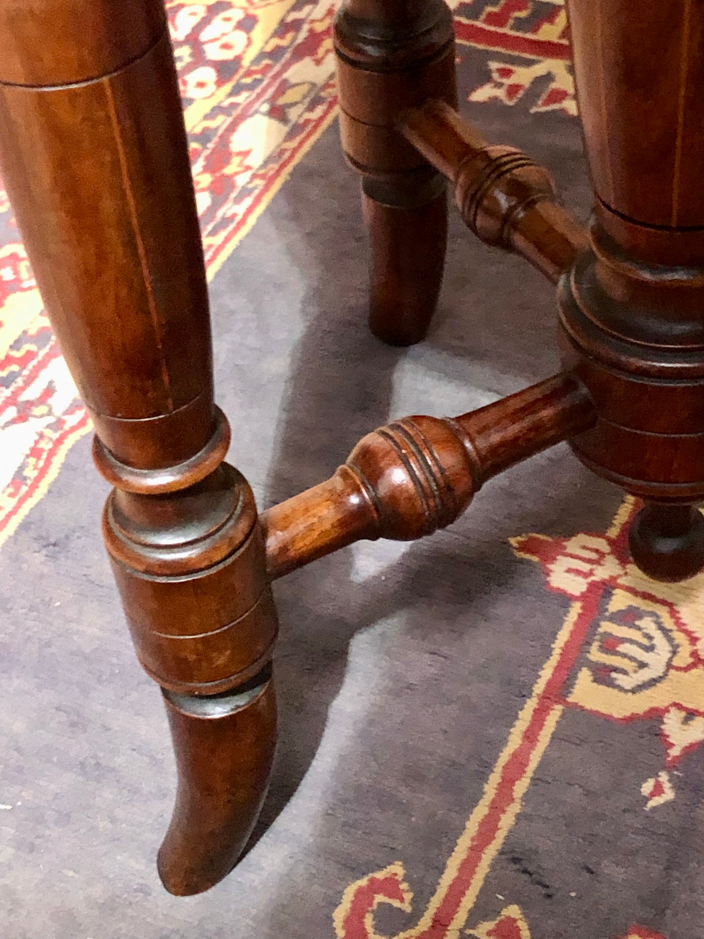000645....Handsome Victorian Piano Stool