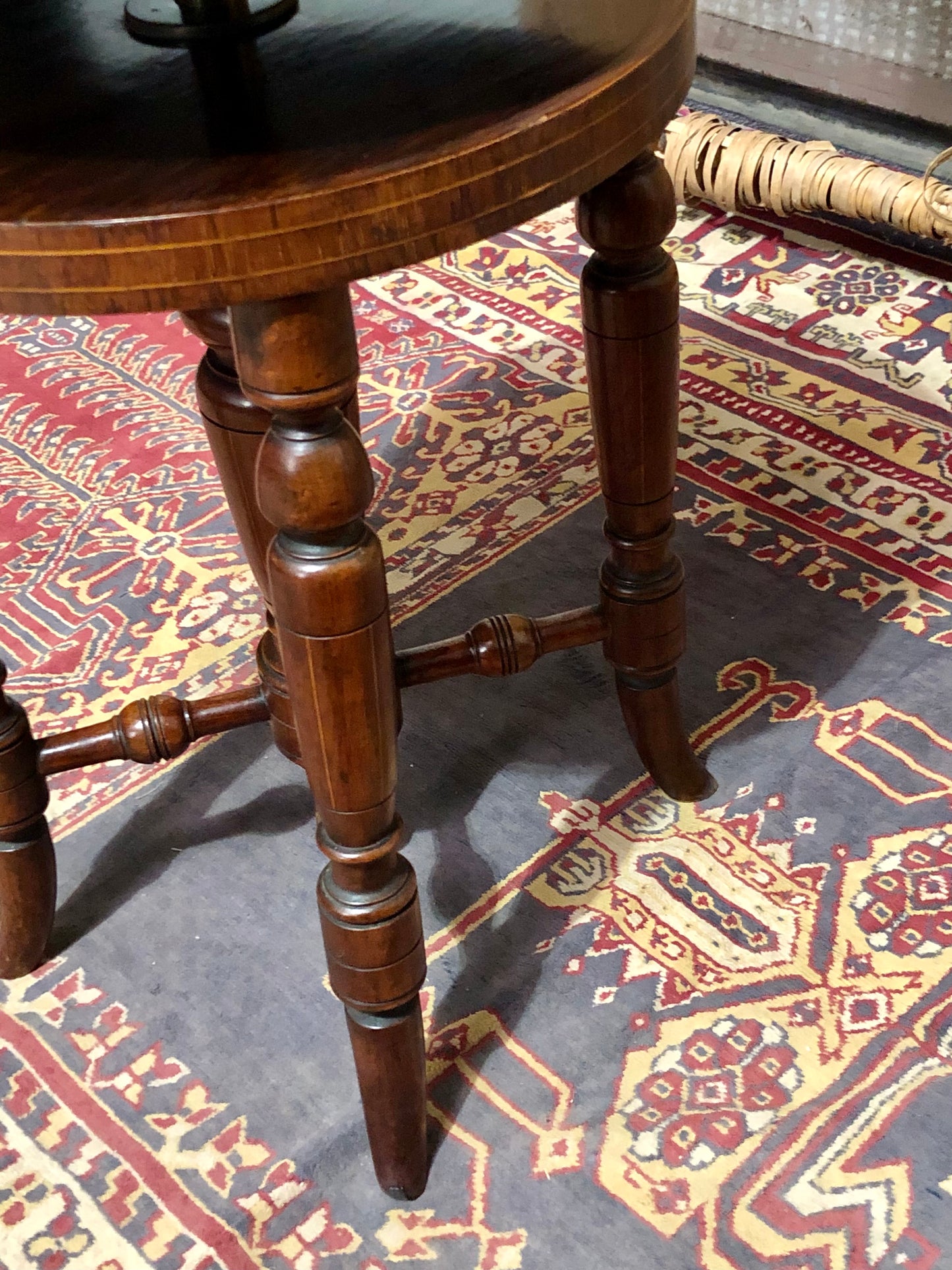 000645....Handsome Victorian Piano Stool