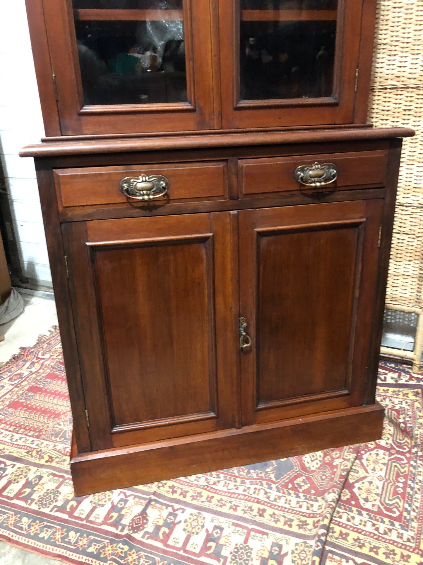 000643....Handsome Antique Mahogany Bookcase