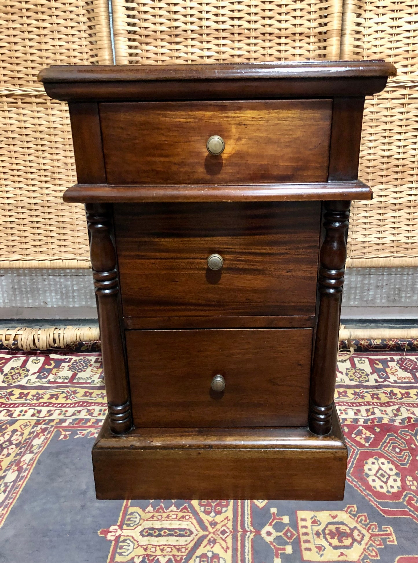 000638....Handsome Pair Of Vintage Bedside Chests ( sold )