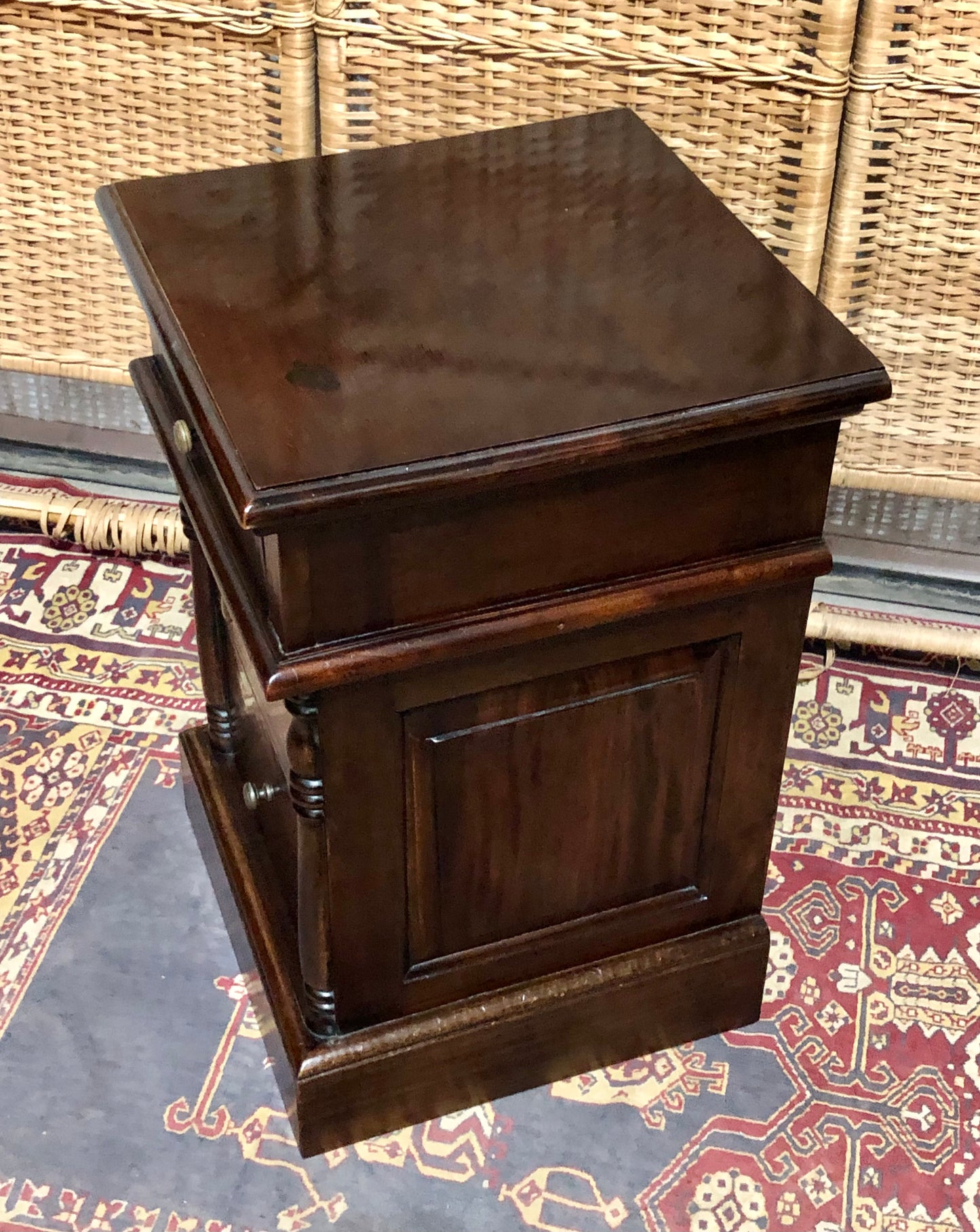 000638....Handsome Pair Of Vintage Bedside Chests ( sold )