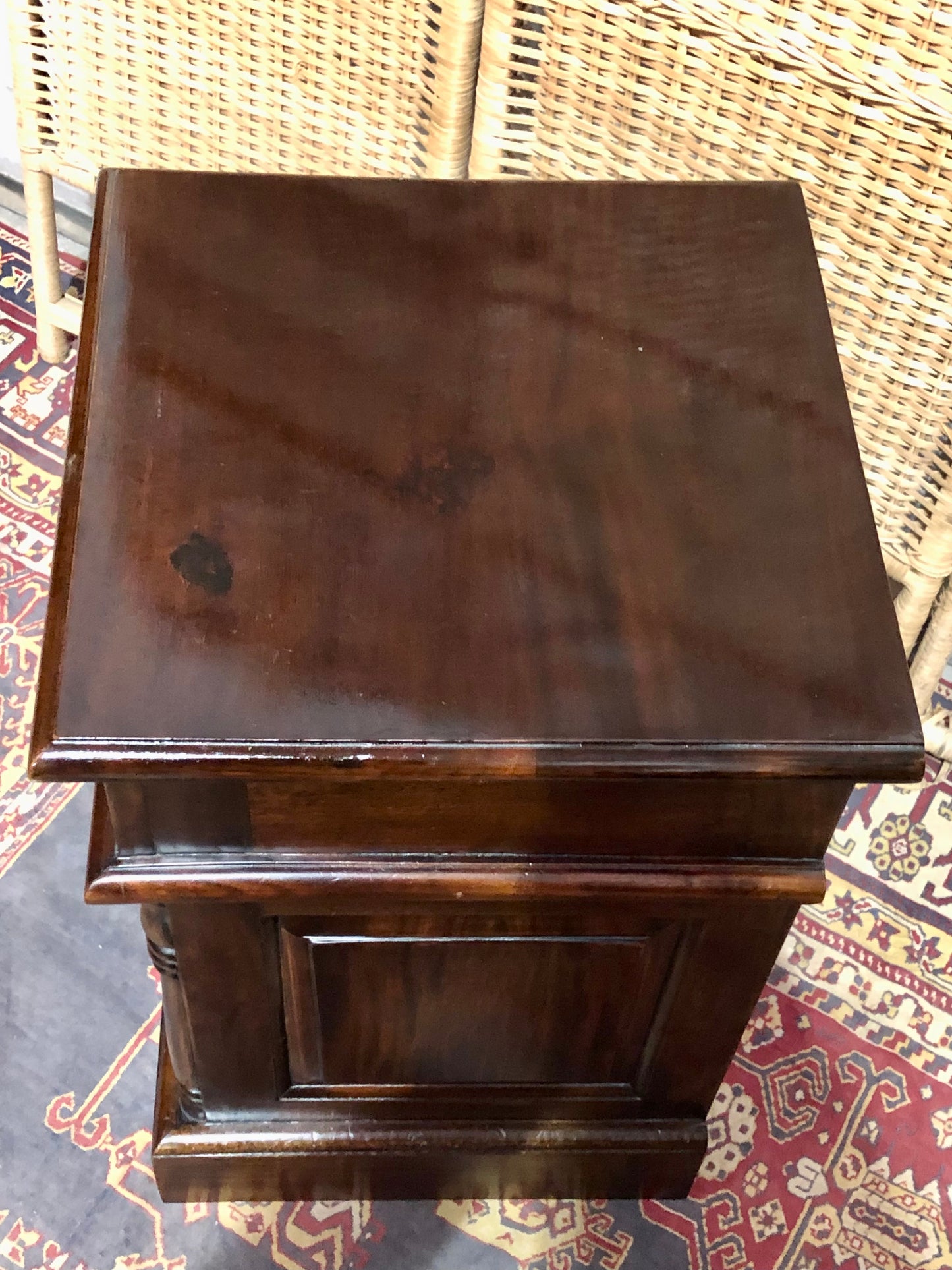 000638....Handsome Pair Of Vintage Bedside Chests ( sold )