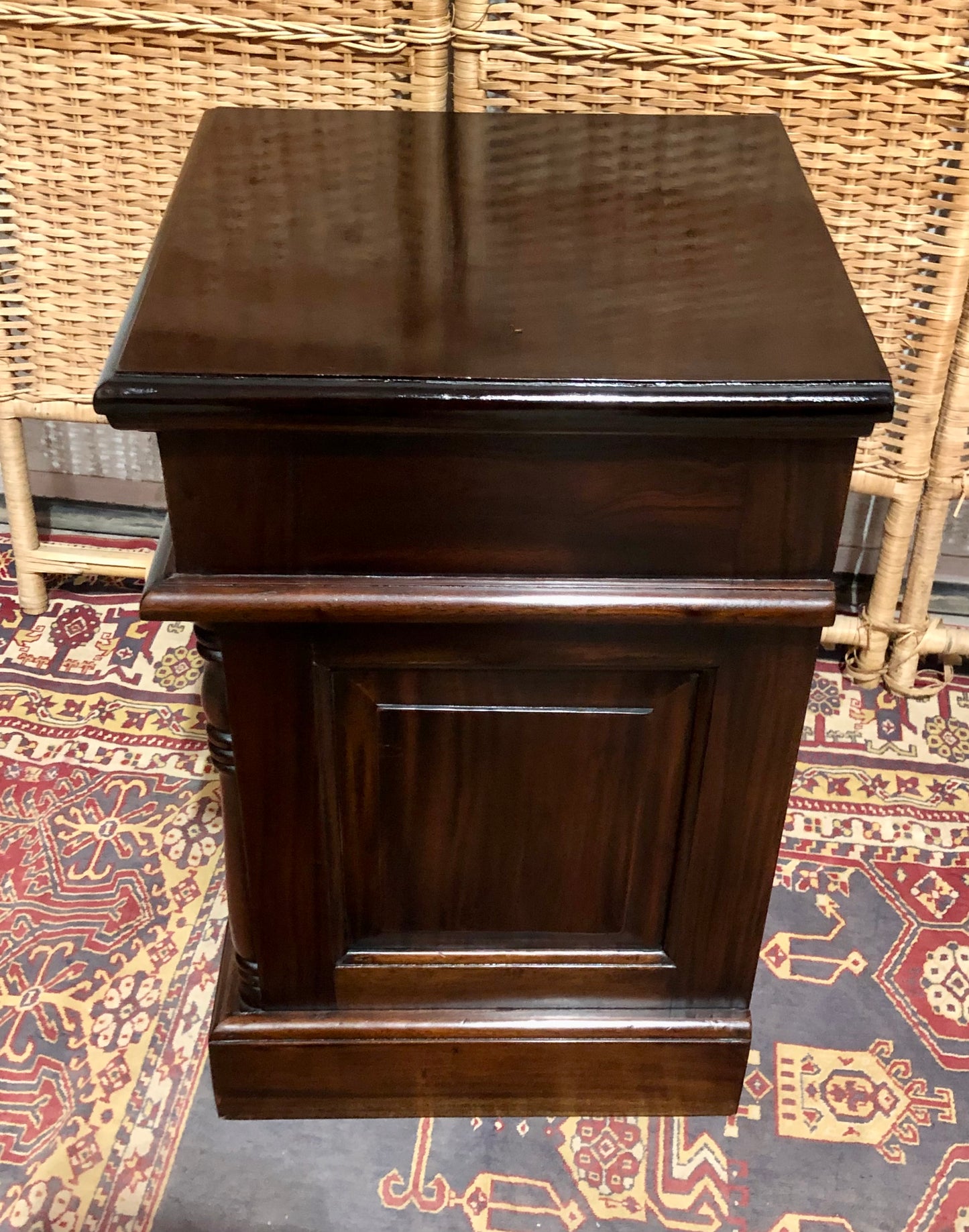 000638....Handsome Pair Of Vintage Bedside Chests ( sold )