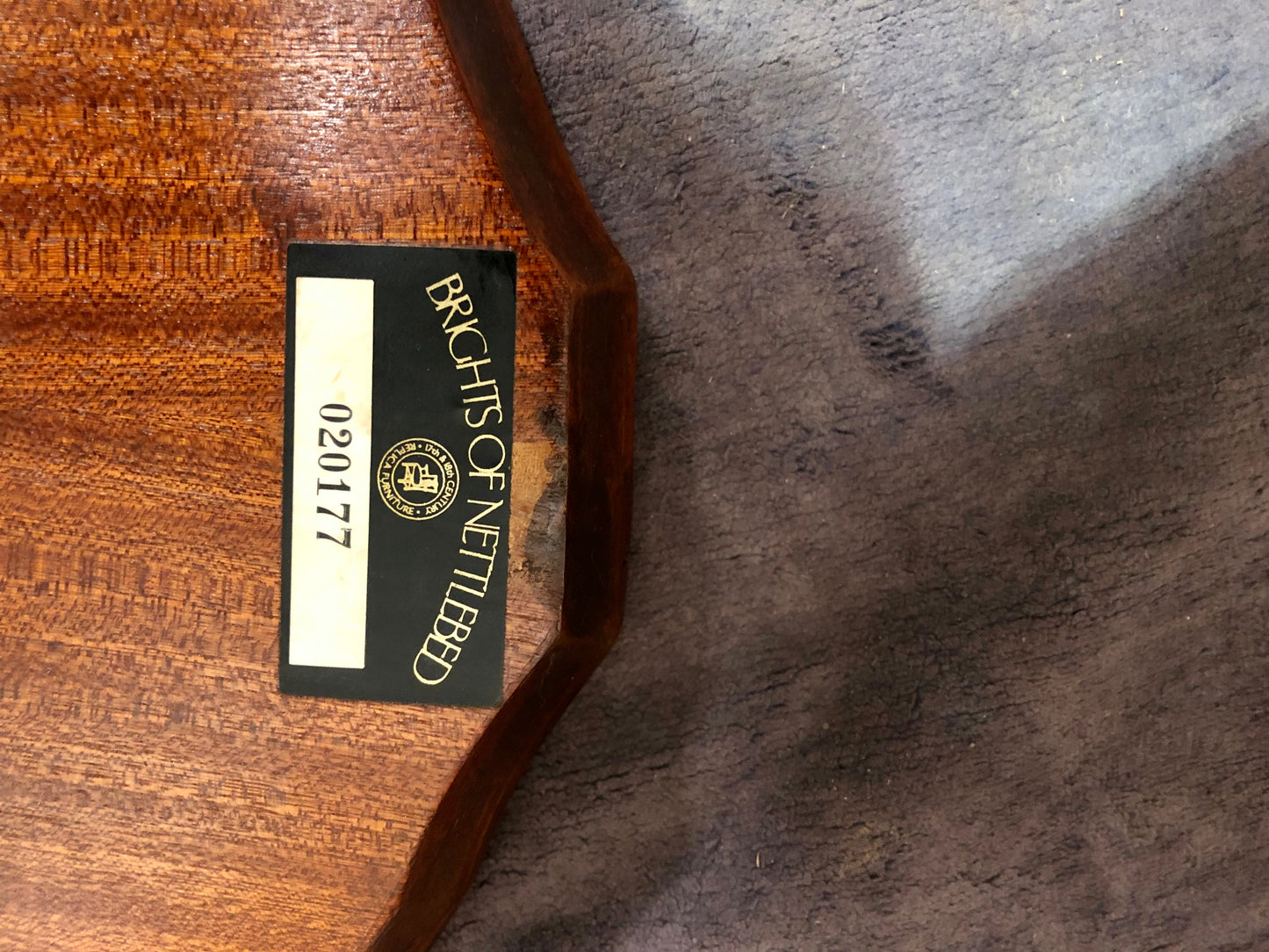 000631....Handsome Vintage Burl Wood Occasional Table From " Brights Of Nettlebed "