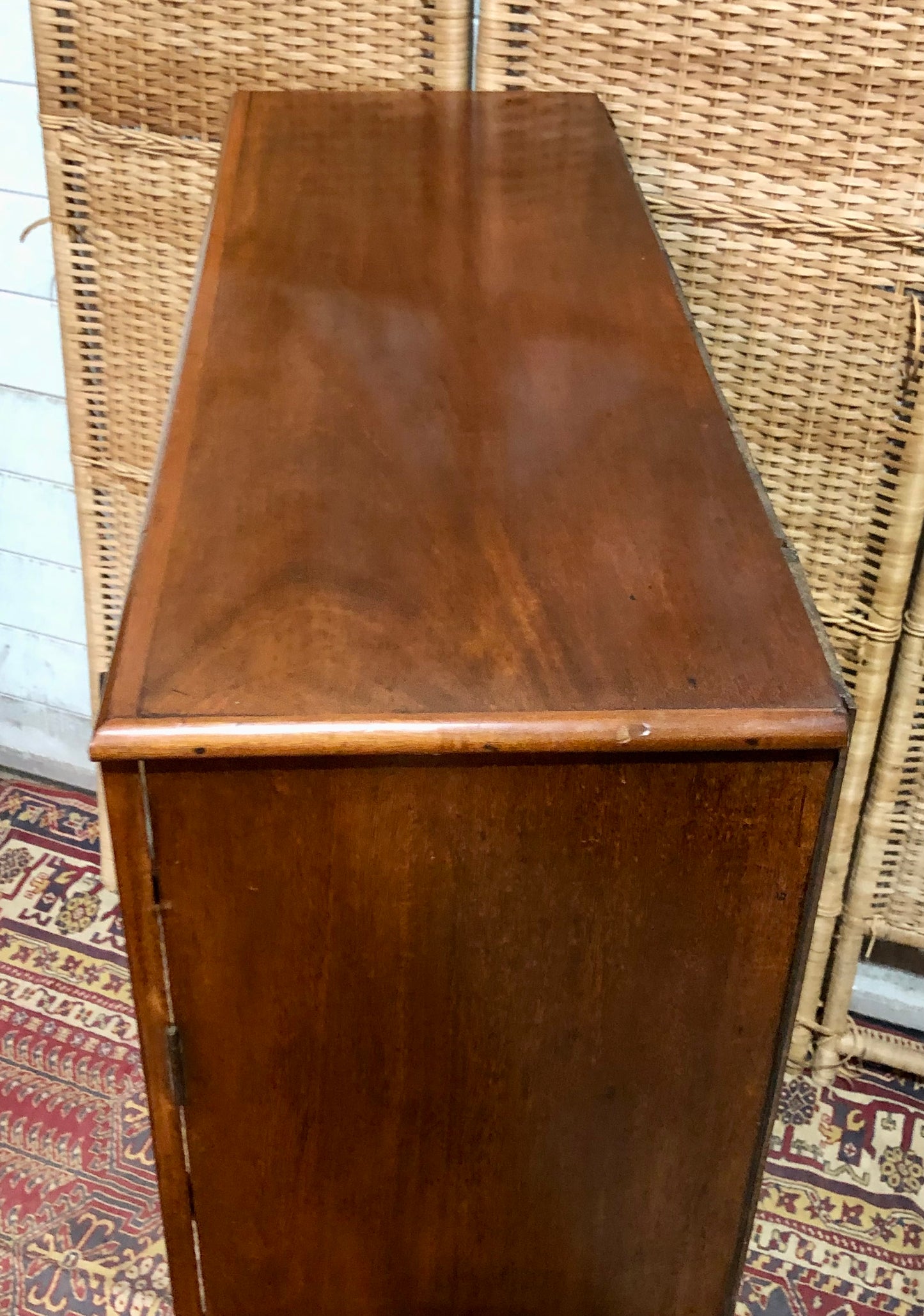 000625....Handsome Antique Double Fronted Wellington/Collectors Chest Of Fourteen Drawers