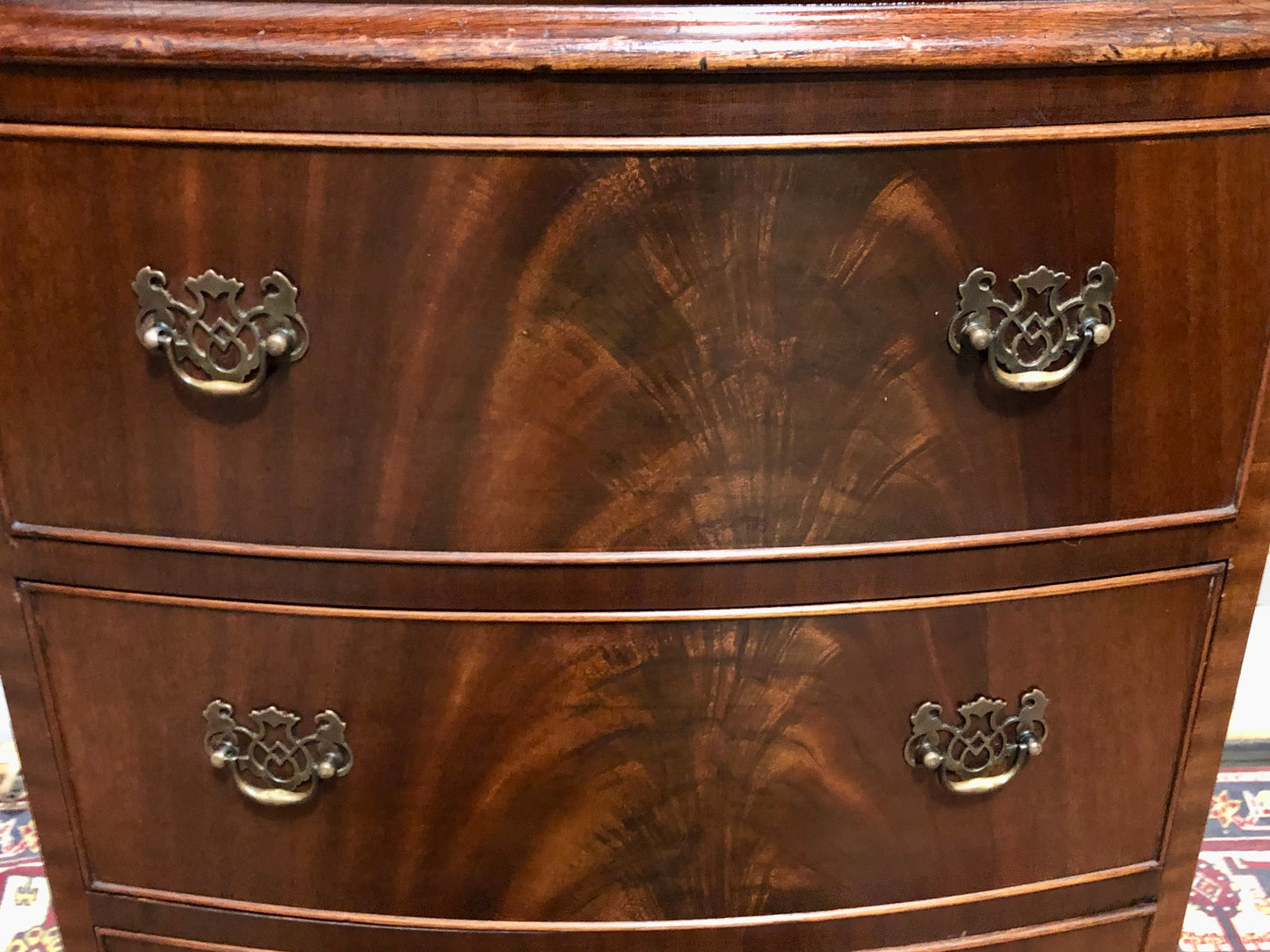 000605....Handsome Vintage Mahogany Tallboy Chest Of Drawers ( sold )