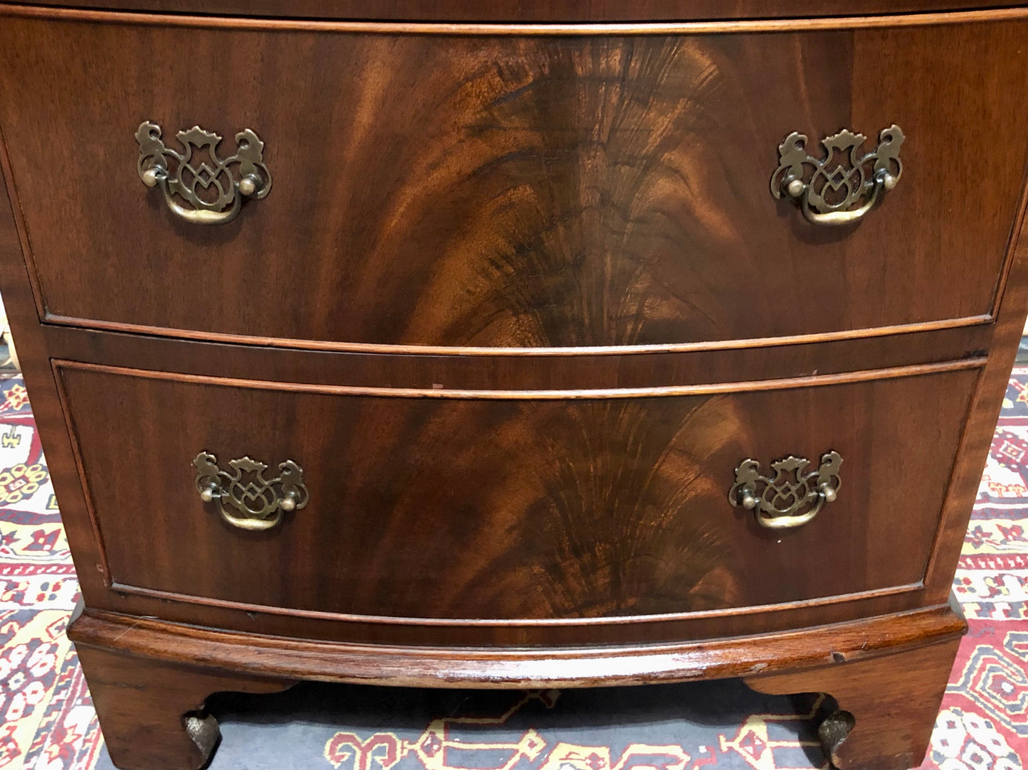 000605....Handsome Vintage Mahogany Tallboy Chest Of Drawers ( sold )
