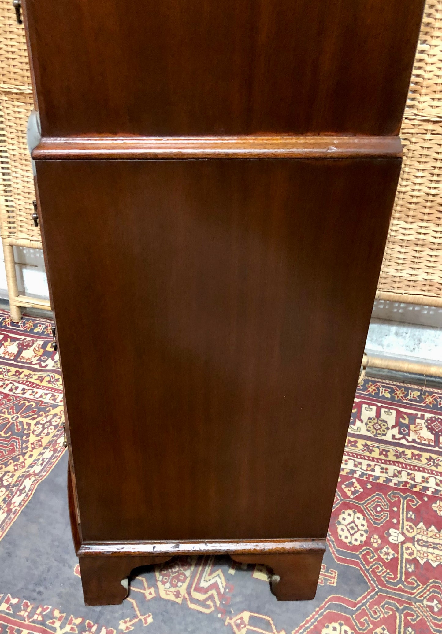 000605....Handsome Vintage Mahogany Tallboy Chest Of Drawers ( sold )
