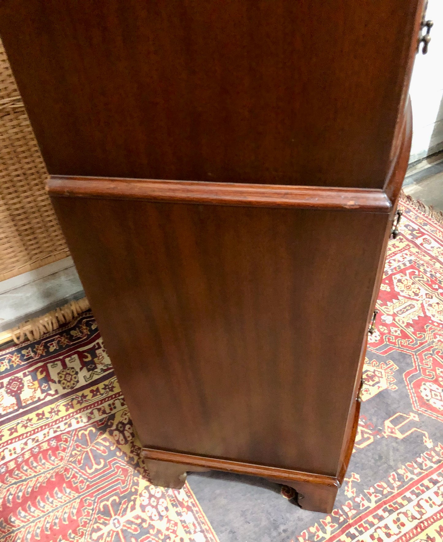 000605....Handsome Vintage Mahogany Tallboy Chest Of Drawers ( sold )