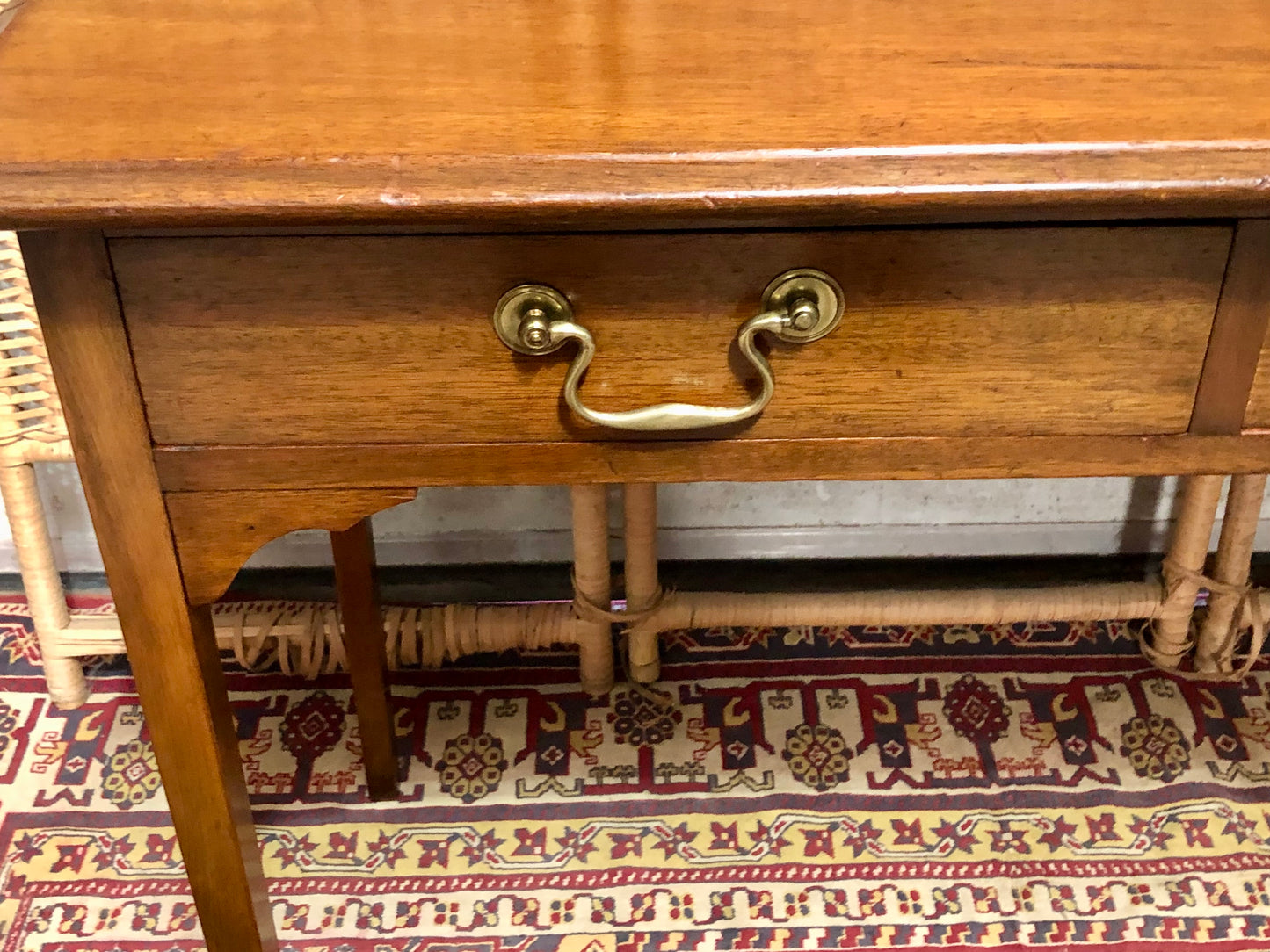 000612....Handsome Edwardian Mahogany Writing/Hall Table