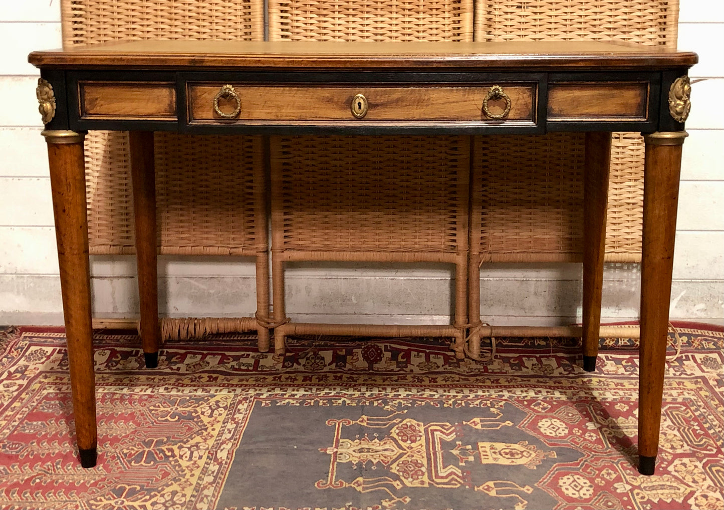 000609....Handsome Vintage Empire Style Mahogany Writing Table/Desk