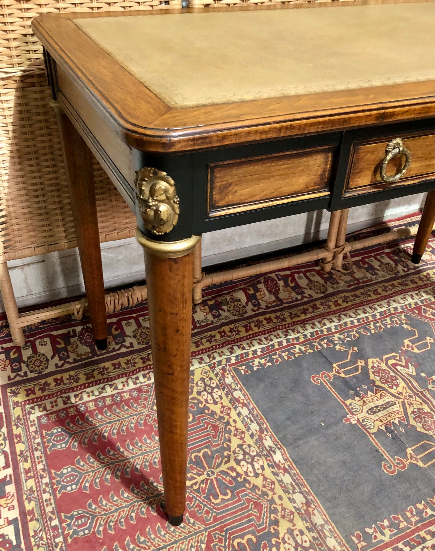000609....Handsome Vintage Empire Style Mahogany Writing Table/Desk