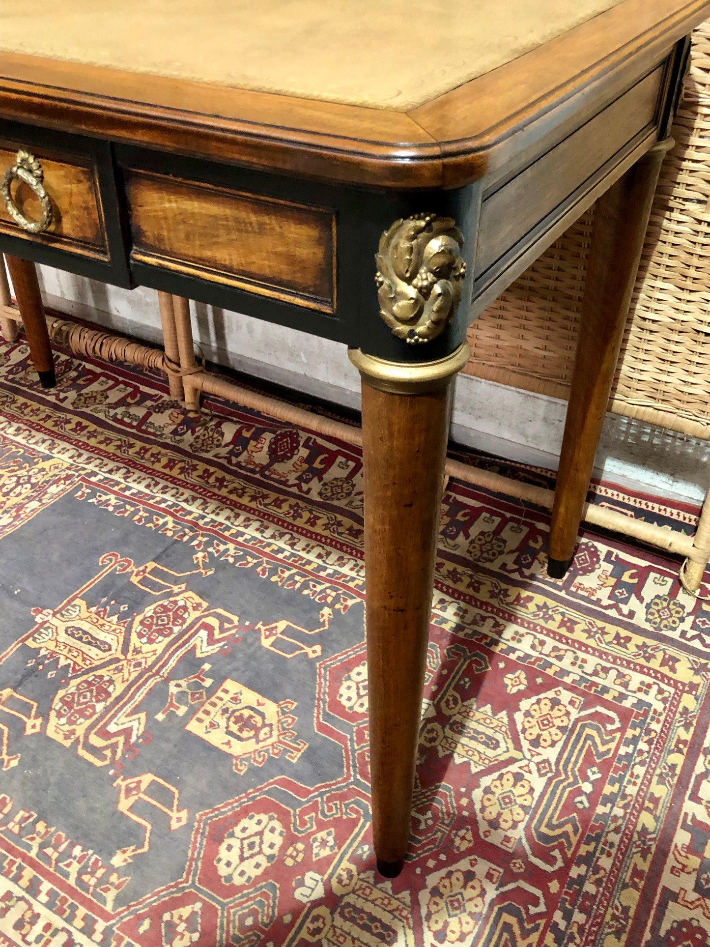 000609....Handsome Vintage Empire Style Mahogany Writing Table/Desk