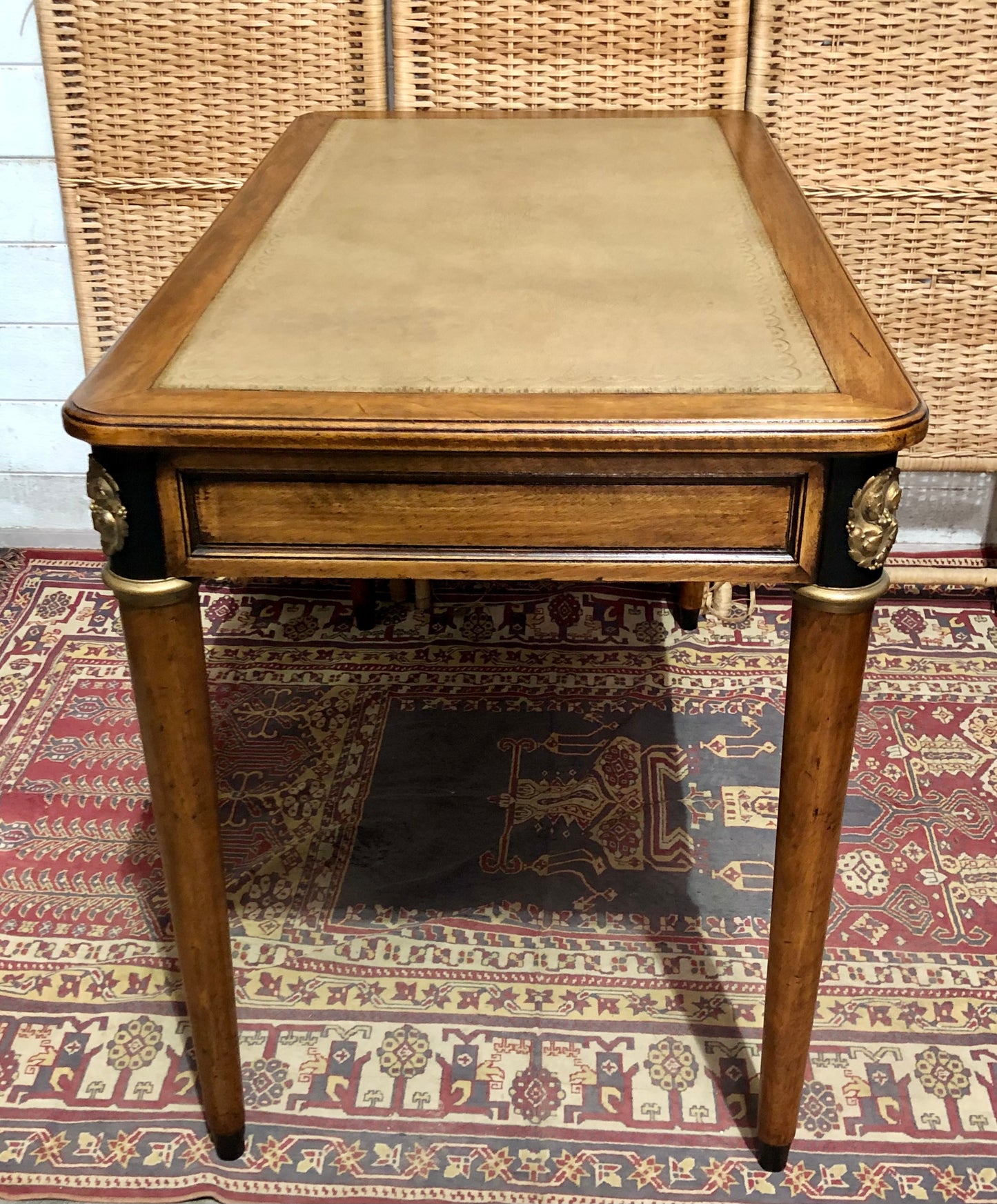 000609....Handsome Vintage Empire Style Mahogany Writing Table/Desk