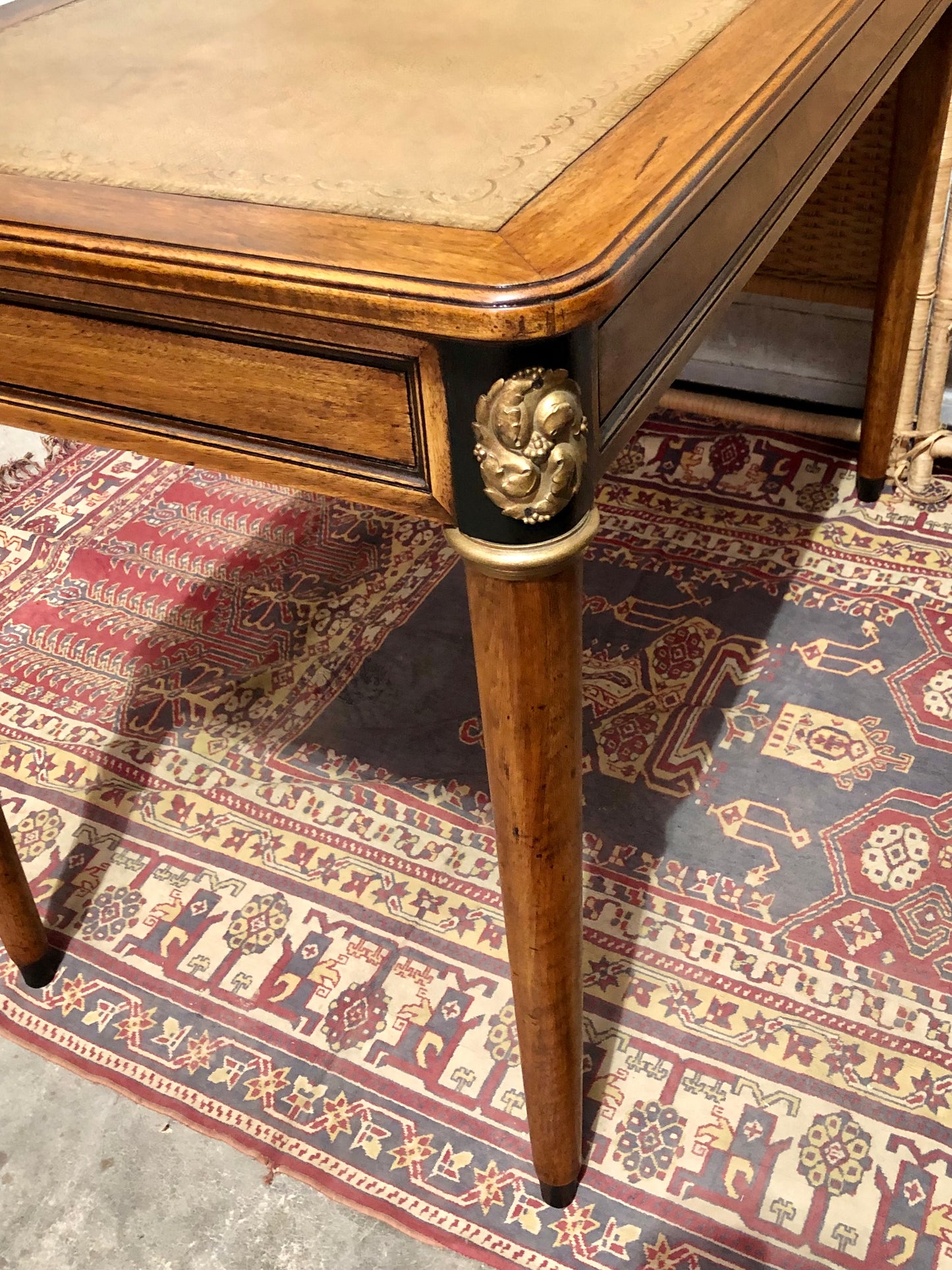 000609....Handsome Vintage Empire Style Mahogany Writing Table/Desk