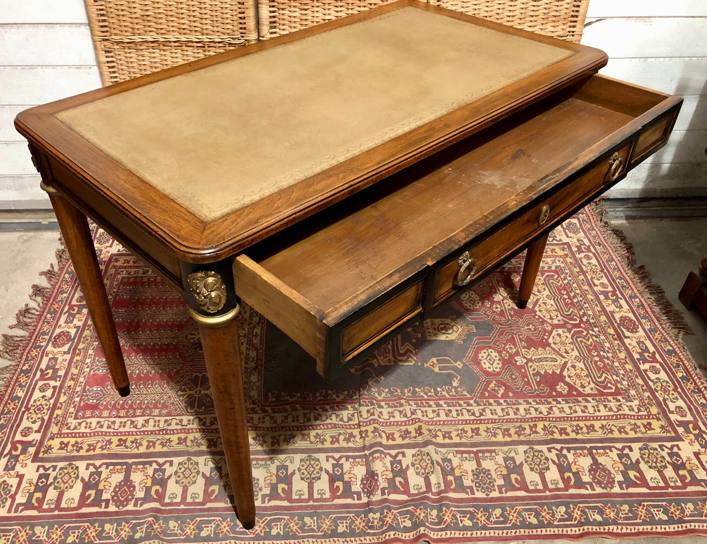 000609....Handsome Vintage Empire Style Mahogany Writing Table/Desk