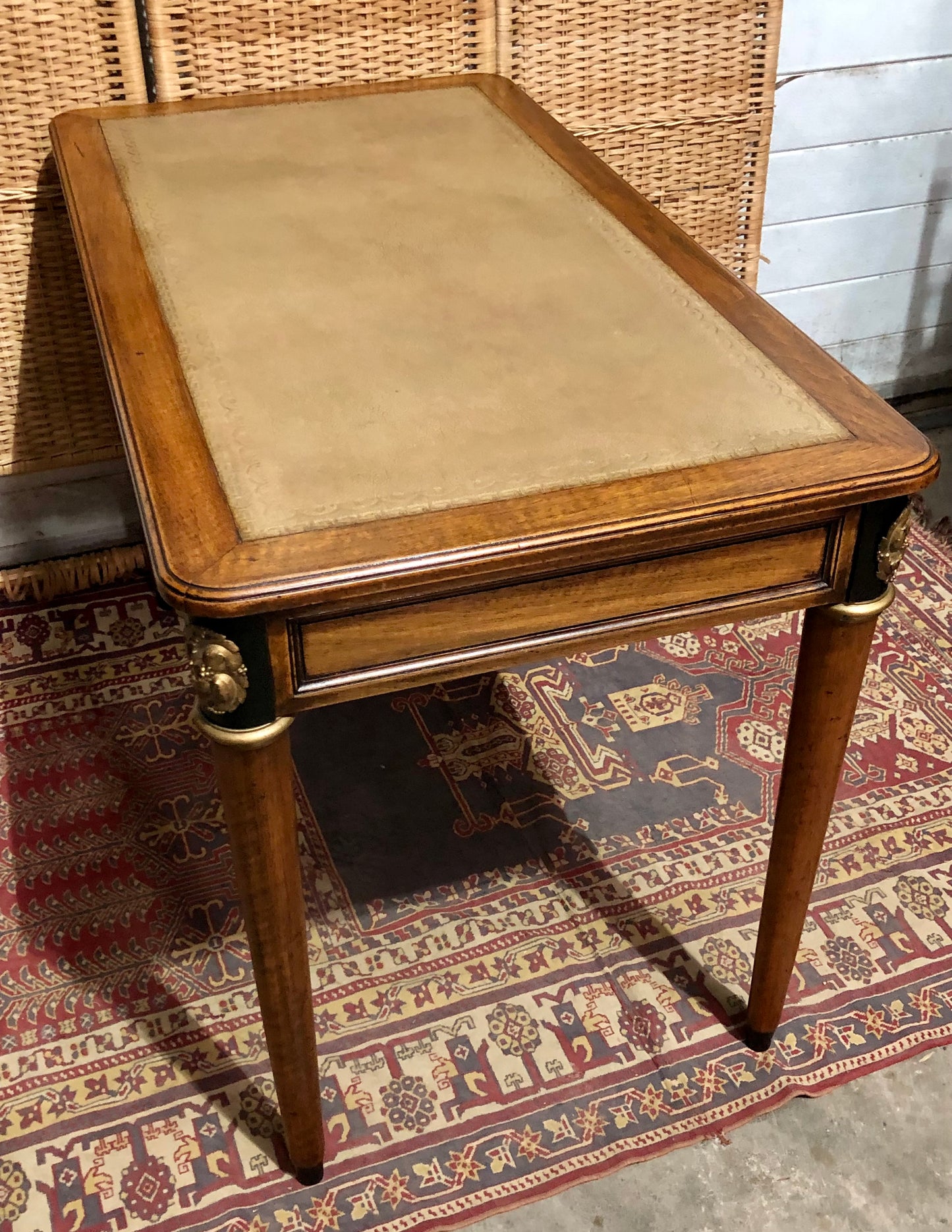 000609....Handsome Vintage Empire Style Mahogany Writing Table/Desk