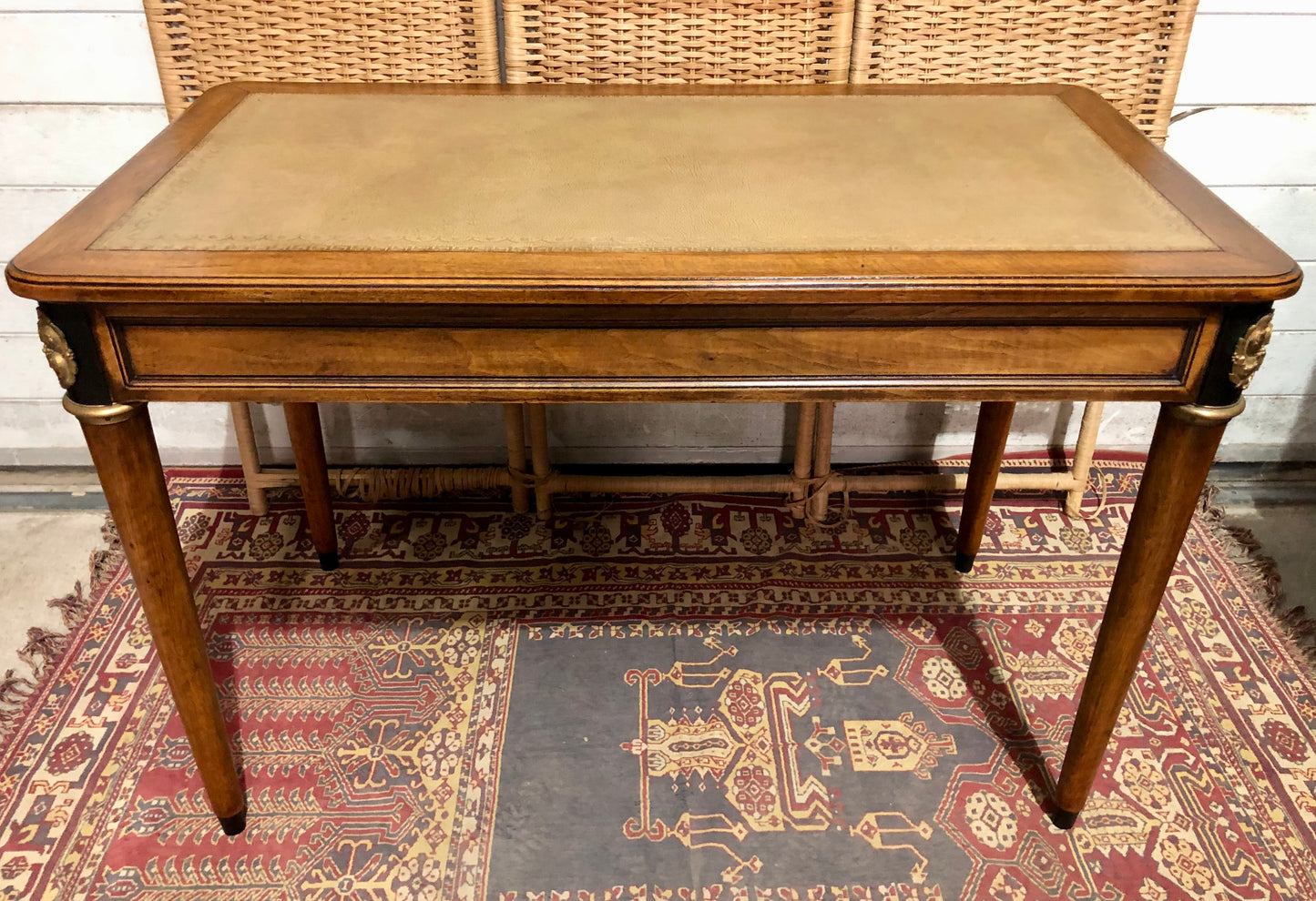 000609....Handsome Vintage Empire Style Mahogany Writing Table/Desk