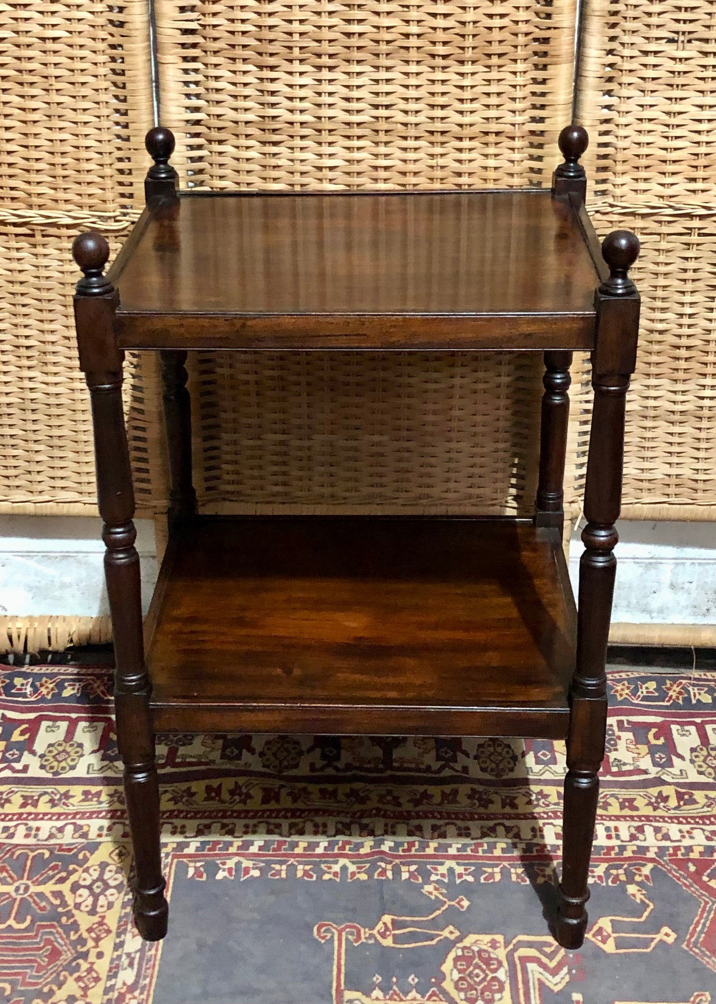 000603....Handsome Antique Mahogany Bedside/Lamp Table ( sold )
