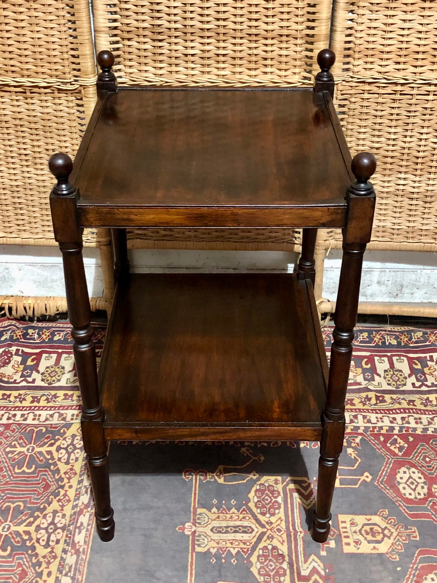 000603....Handsome Antique Mahogany Bedside/Lamp Table ( sold )
