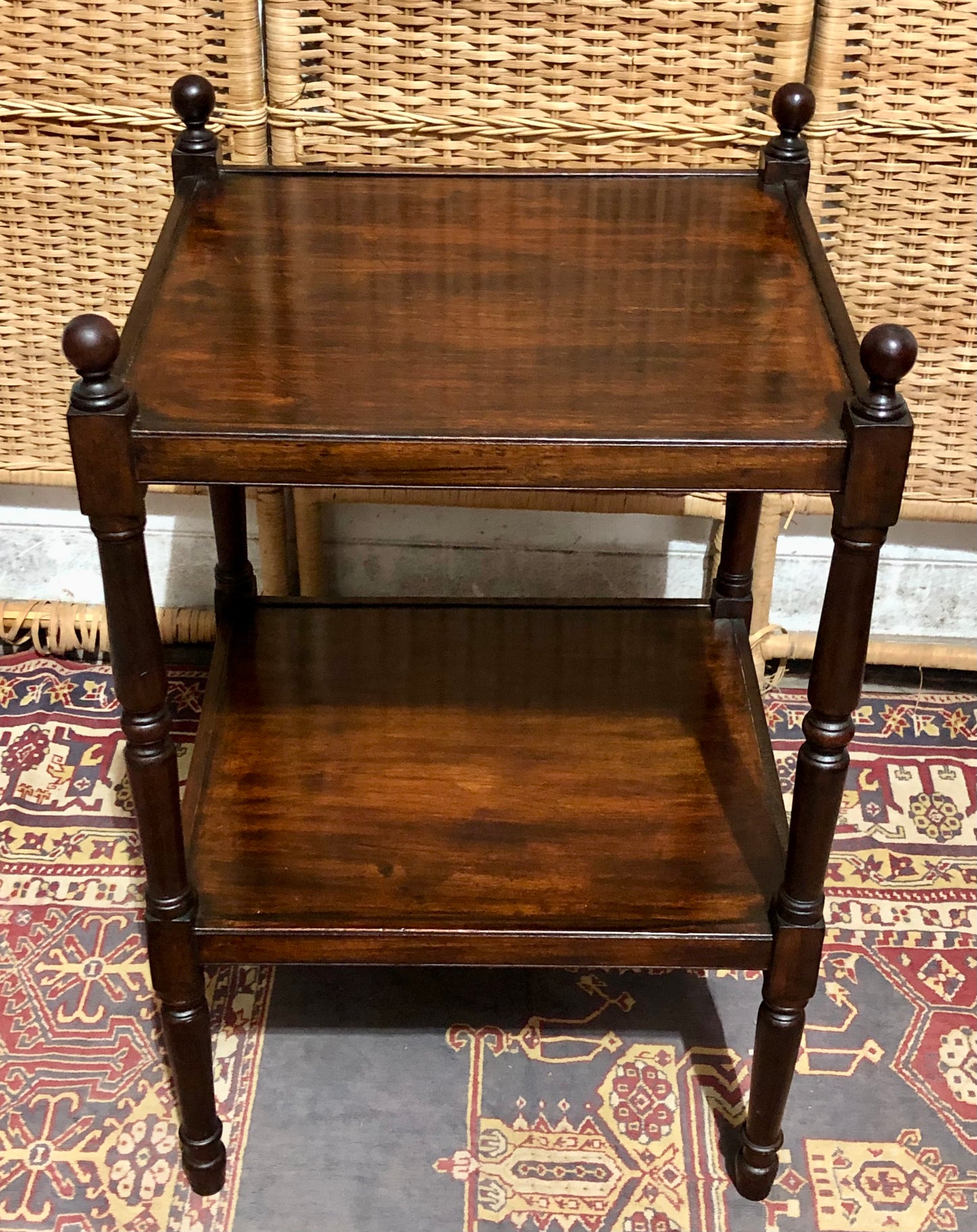000603....Handsome Antique Mahogany Bedside/Lamp Table ( sold )