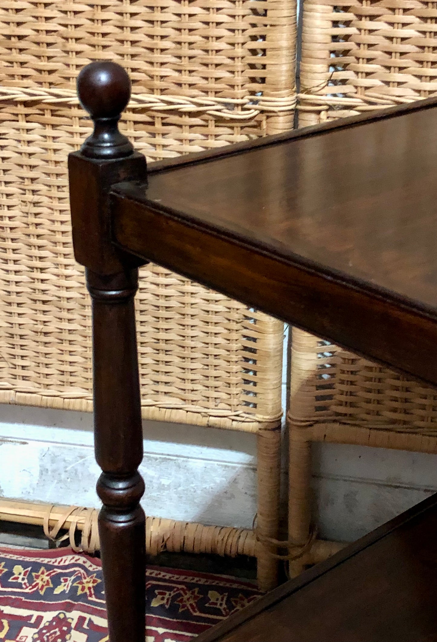 000603....Handsome Antique Mahogany Bedside/Lamp Table ( sold )