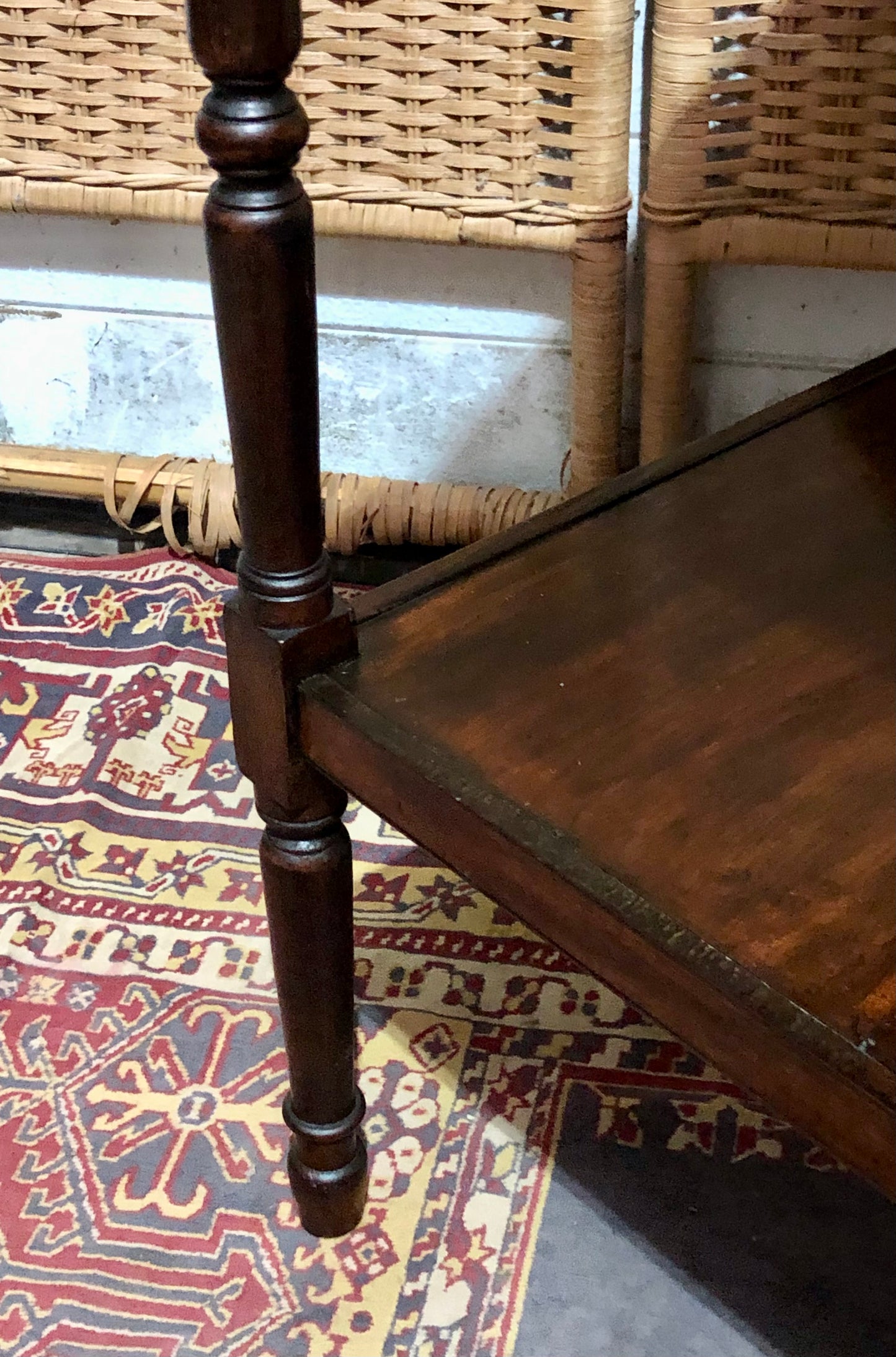000603....Handsome Antique Mahogany Bedside/Lamp Table ( sold )