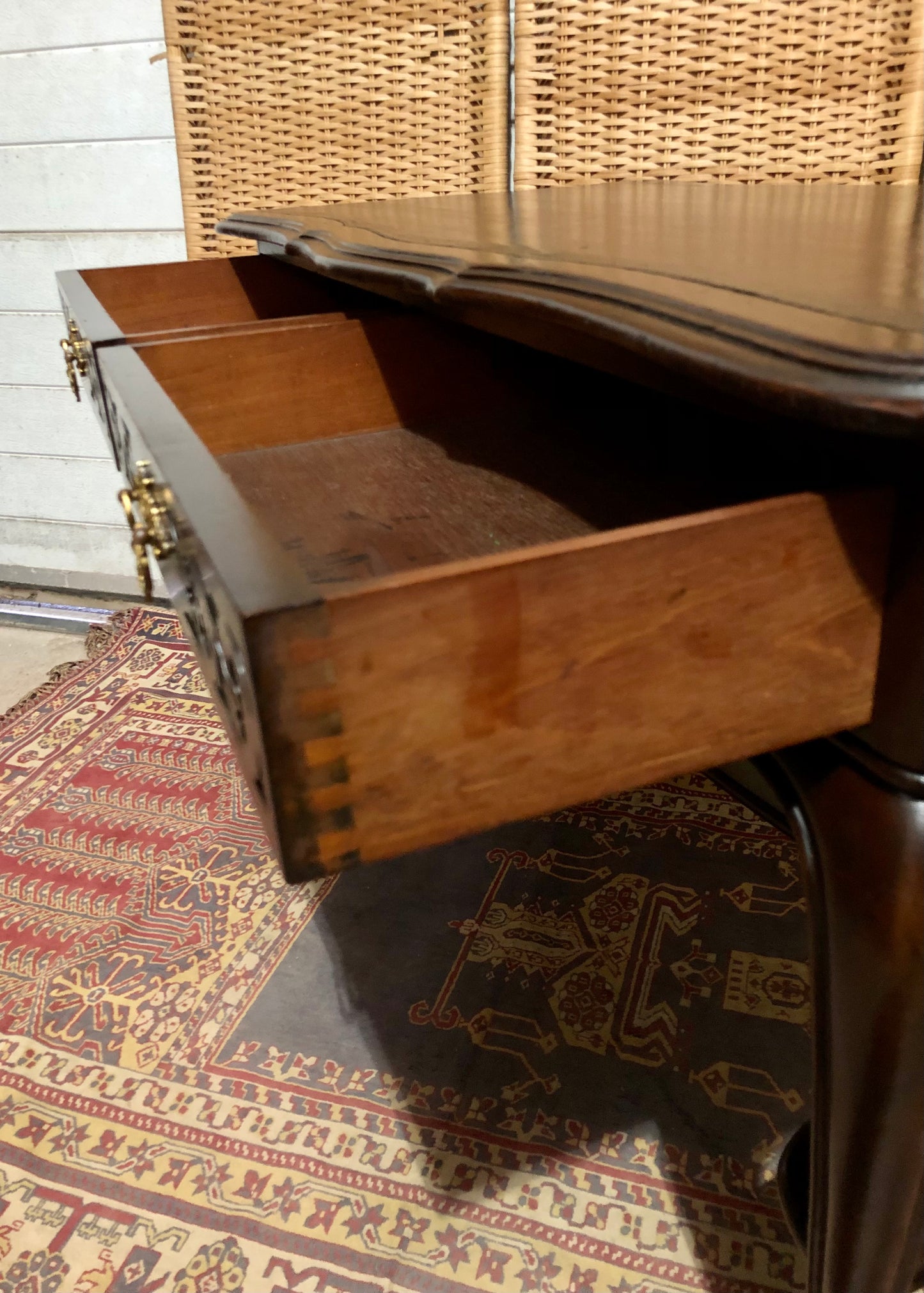 000598....Handsome Antique Mahogany Writing/Hall Table