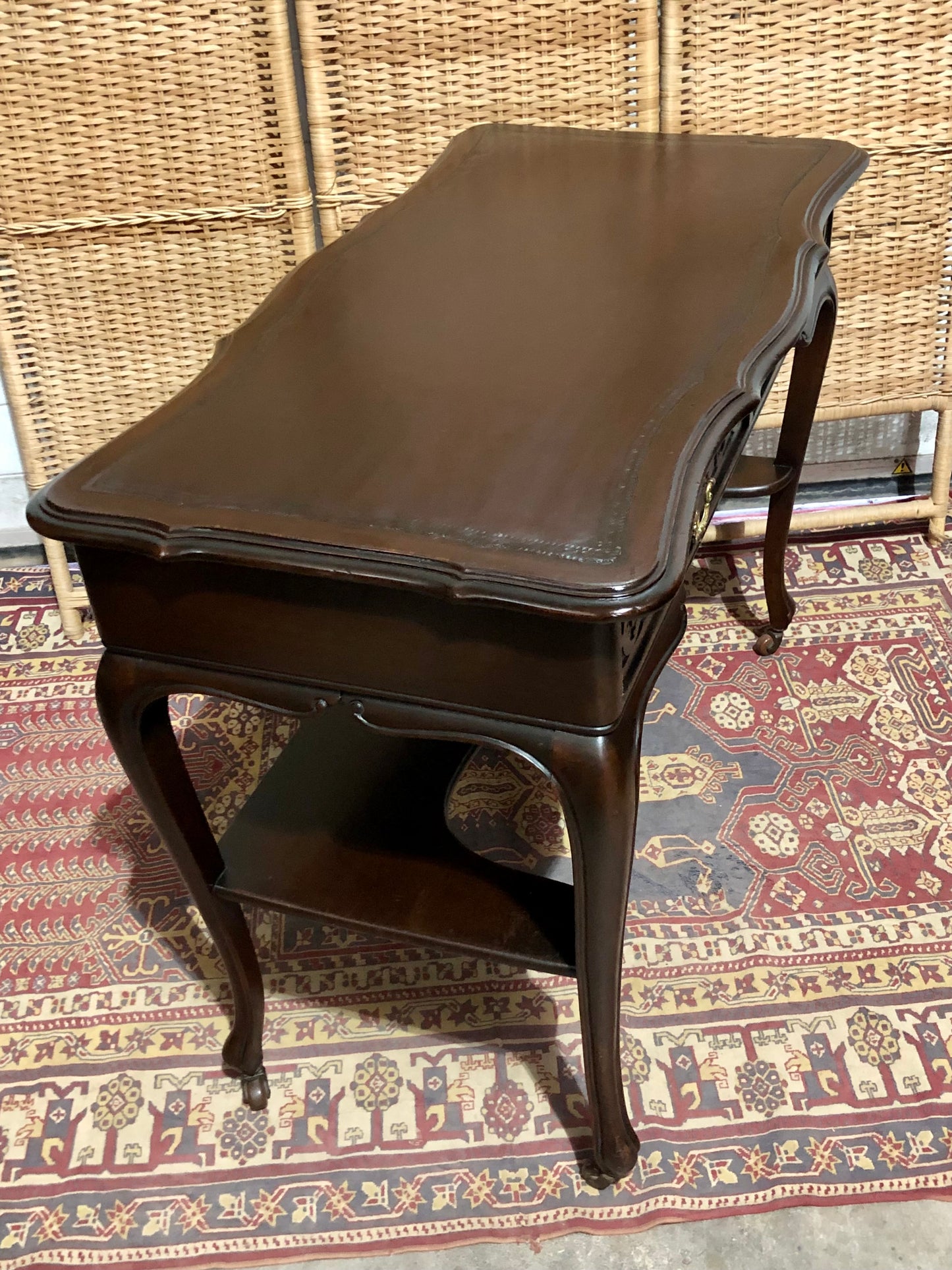 000598....Handsome Antique Mahogany Writing/Hall Table